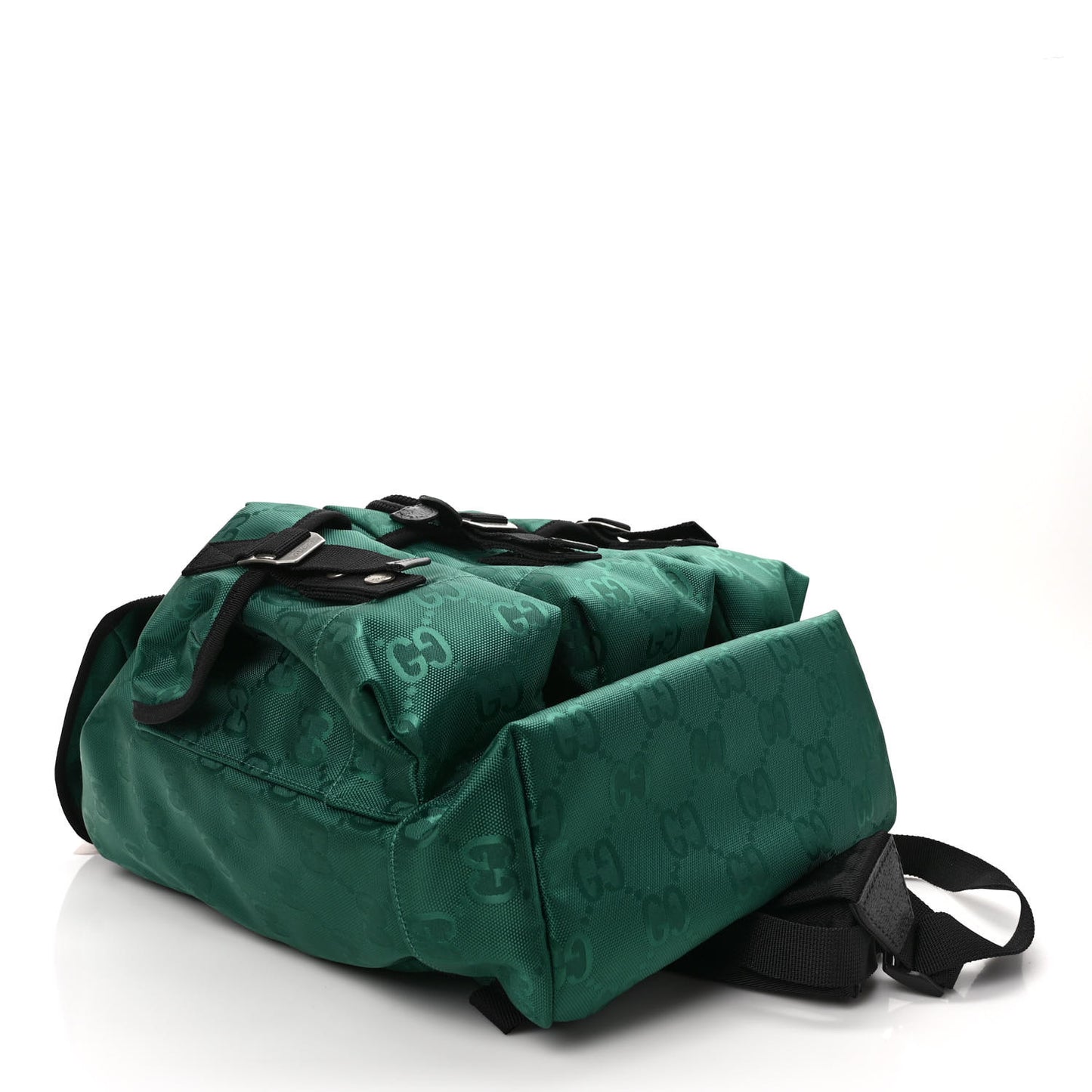 Econyl Nylon Monogram Off The Grid Utility Pocket Backpack Scrabble Green Black