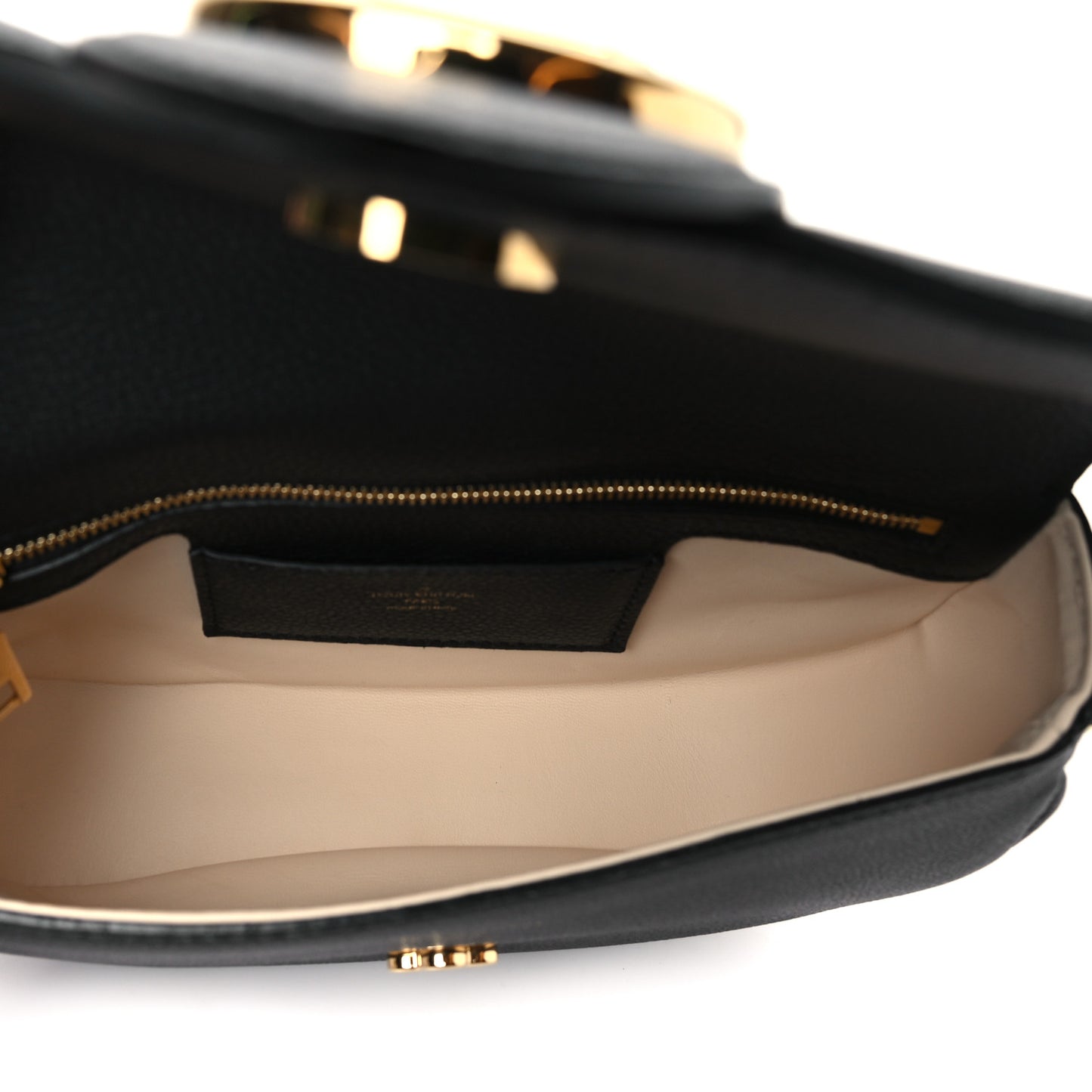 Grained Calfskin LV Pont 9 Soft MM Black