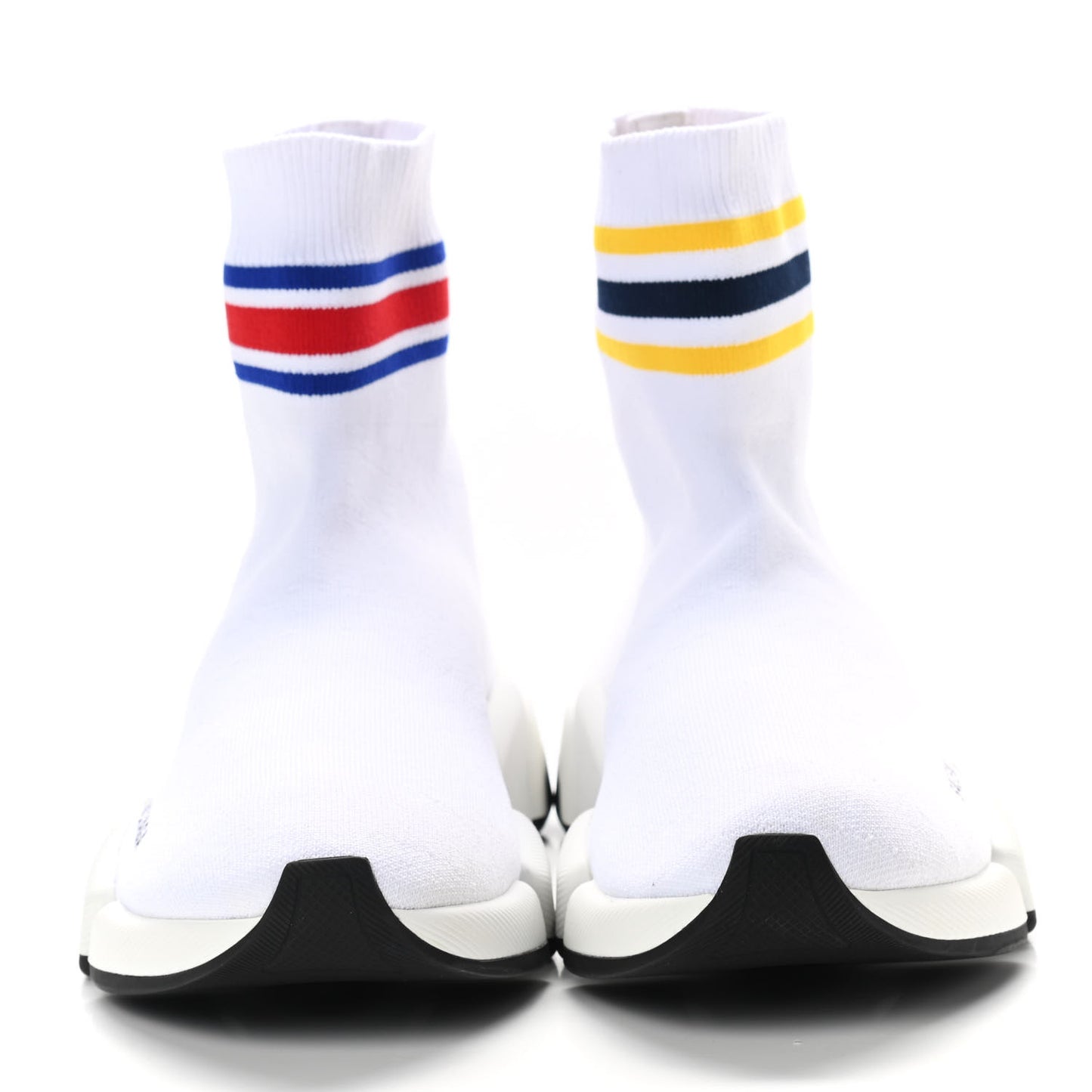 Technical 3D Recycled Knit Striped Womens Speed 2.0 Sneakers 39 White Multicolor