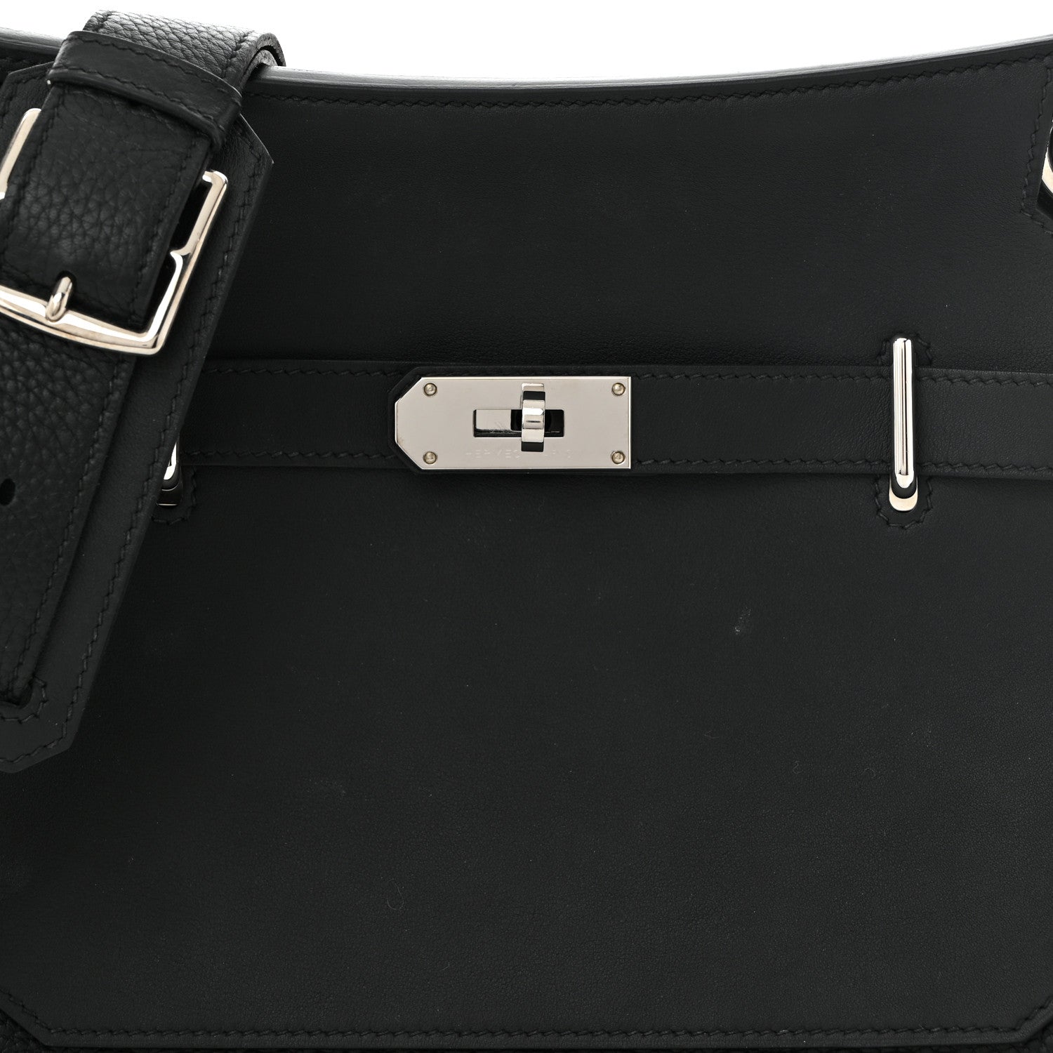 Hermes Taurillon Clemence Swift Jypsiere 31 Black 7 of 10