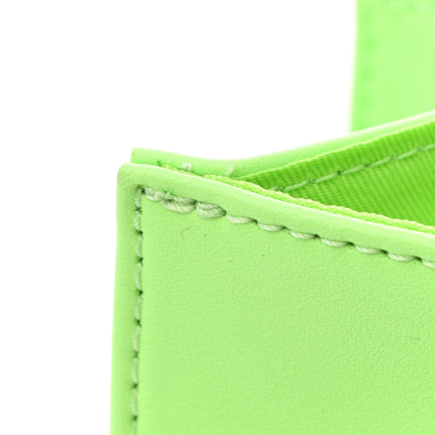 Vegan Leather Medium Shopping Bag Double Mint