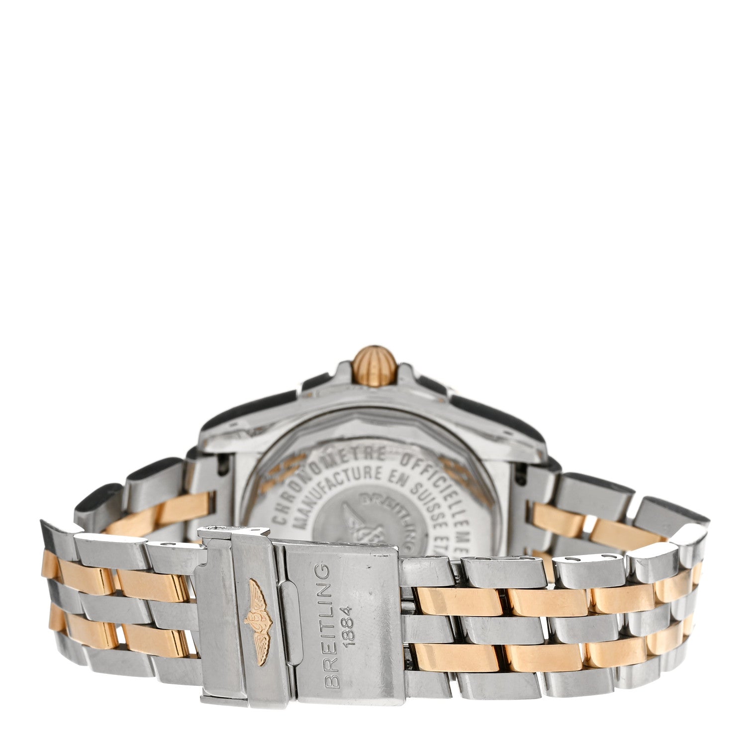 Breitling Stainless Steel 18K Rose Gold Diamond 32mm Galactic Quartz Watch Brown C71356LA/Q581 3 of 5