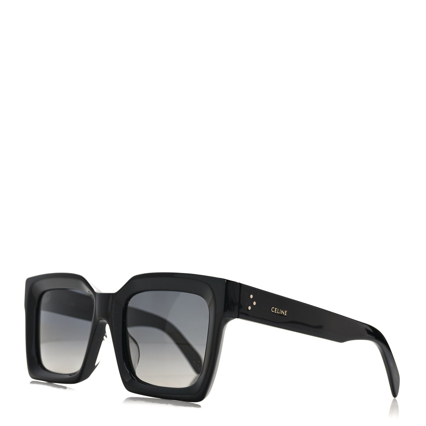 Acetate Square Polarized Sunglasses CL40130F Black