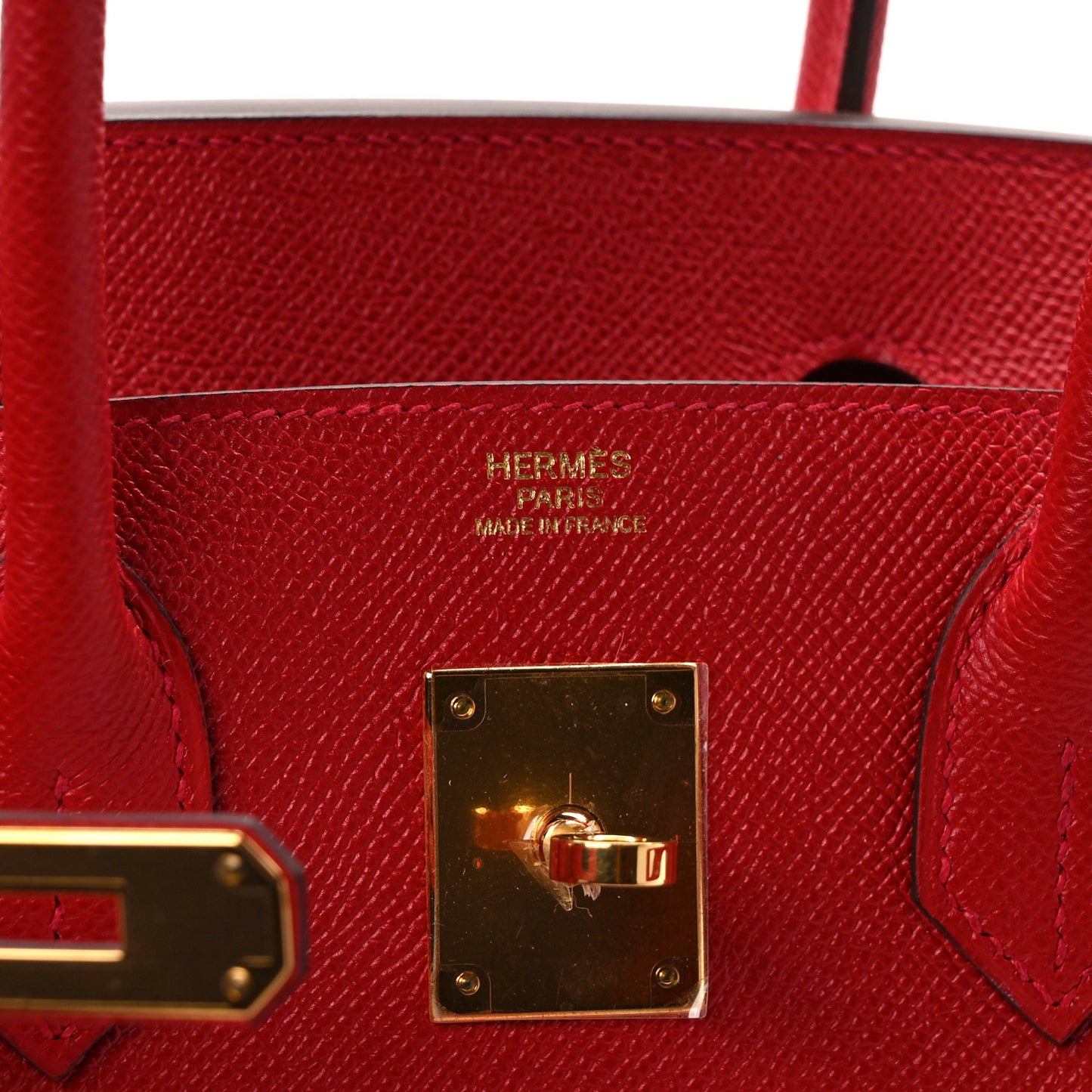 Epsom Birkin 30 Rouge Casaque