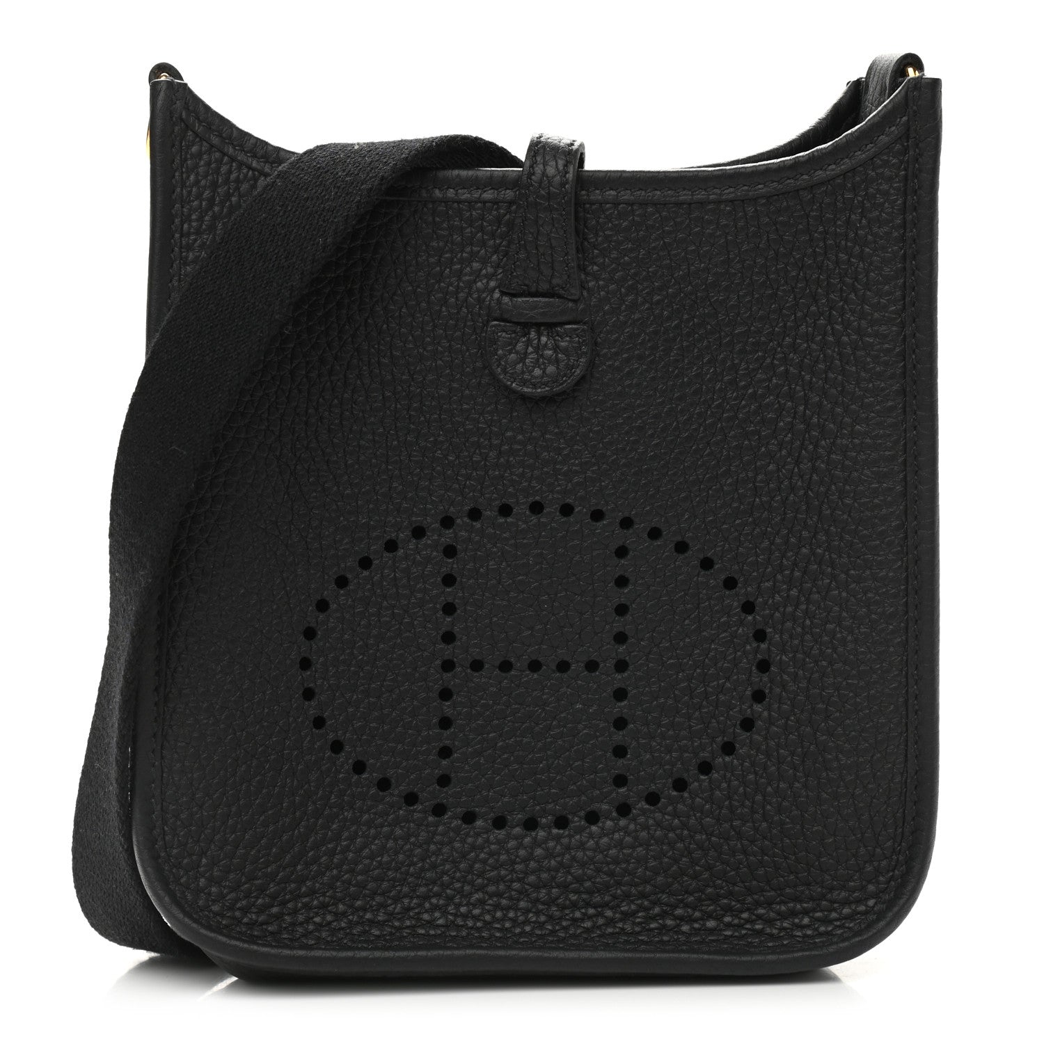 Hermes Taurillon Clemence Evelyne TPM Black 1 of 9
