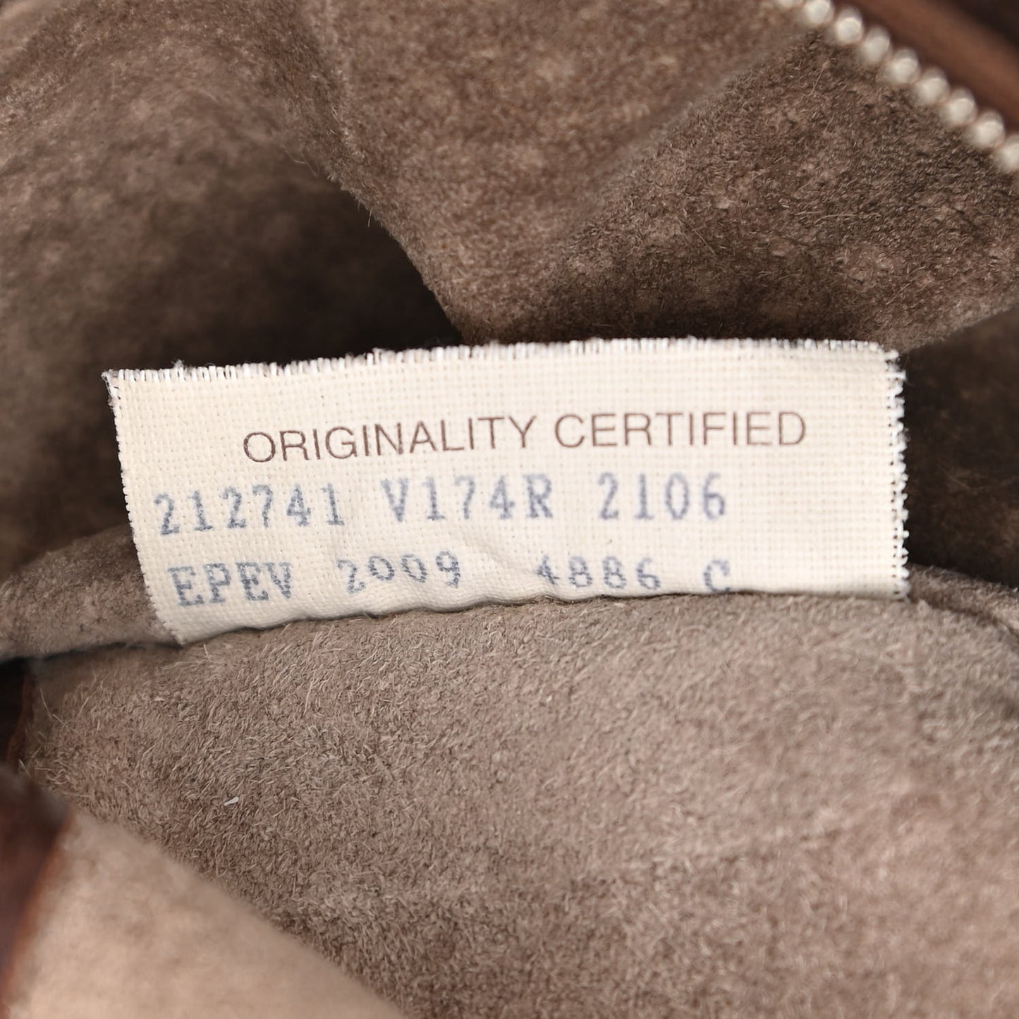 Cervo Deerskin Large Hobo Truffle