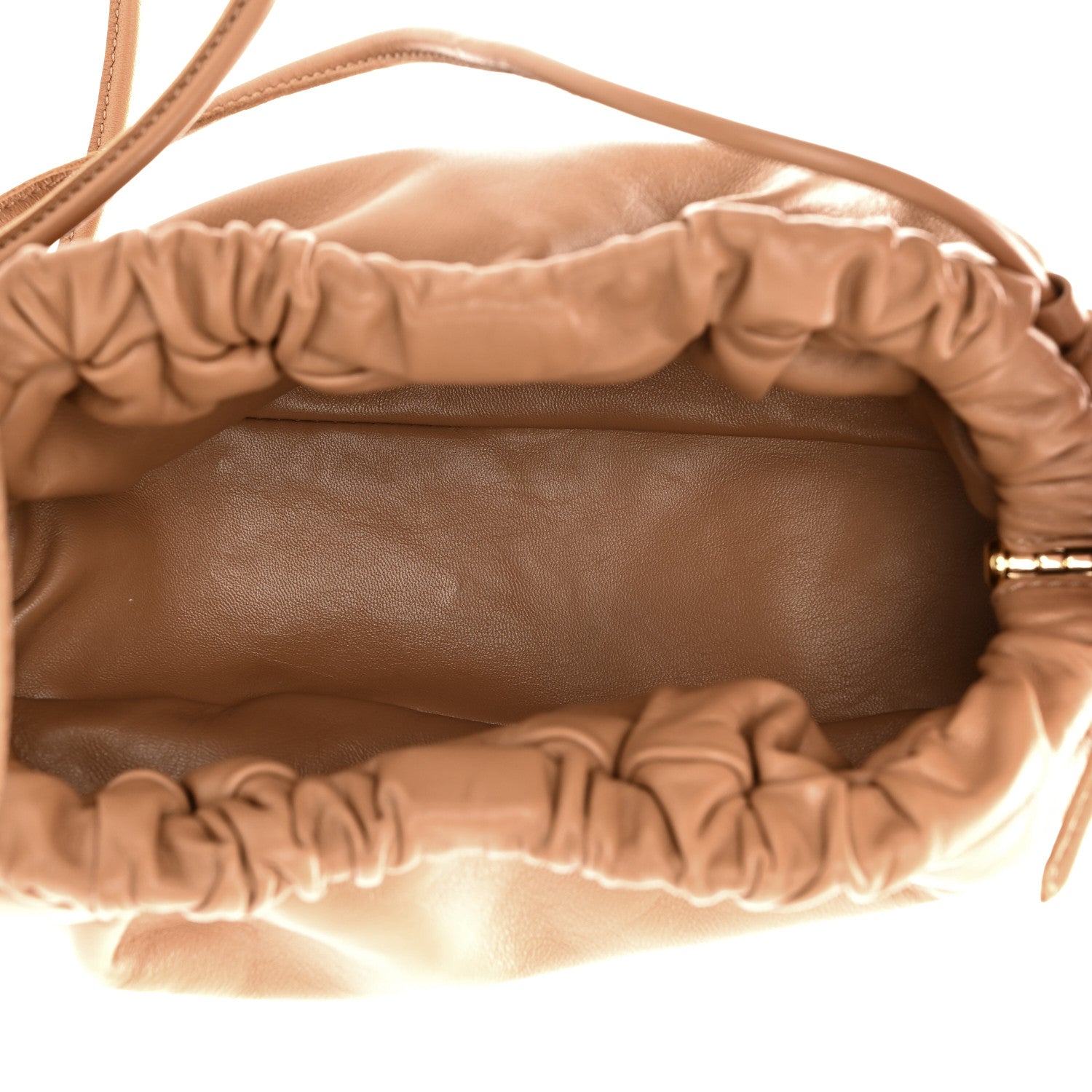 Mansur Gavriel Lambskin Cloud Mini Clutch Caramel 5 of 10