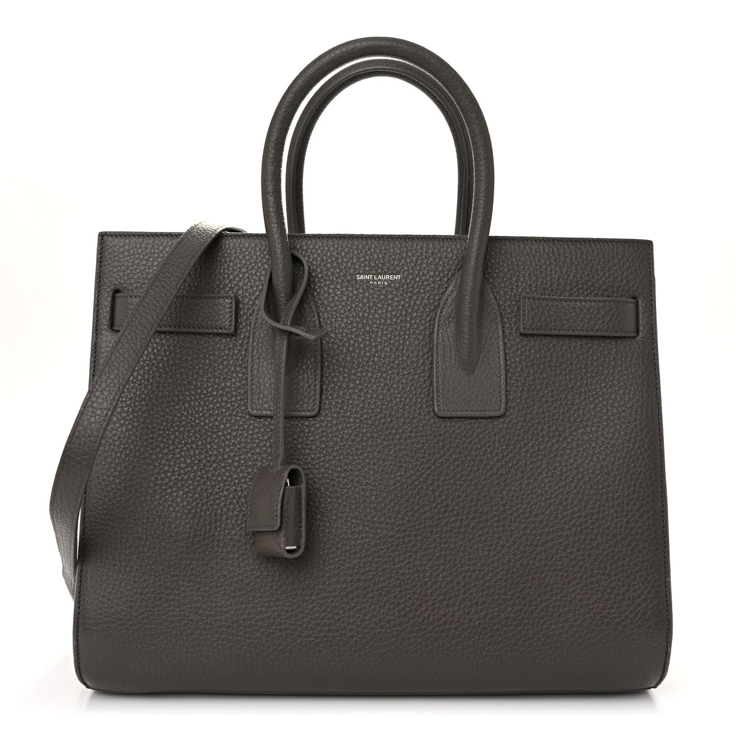 Grained Calfskin Small Sac De Jour Fog