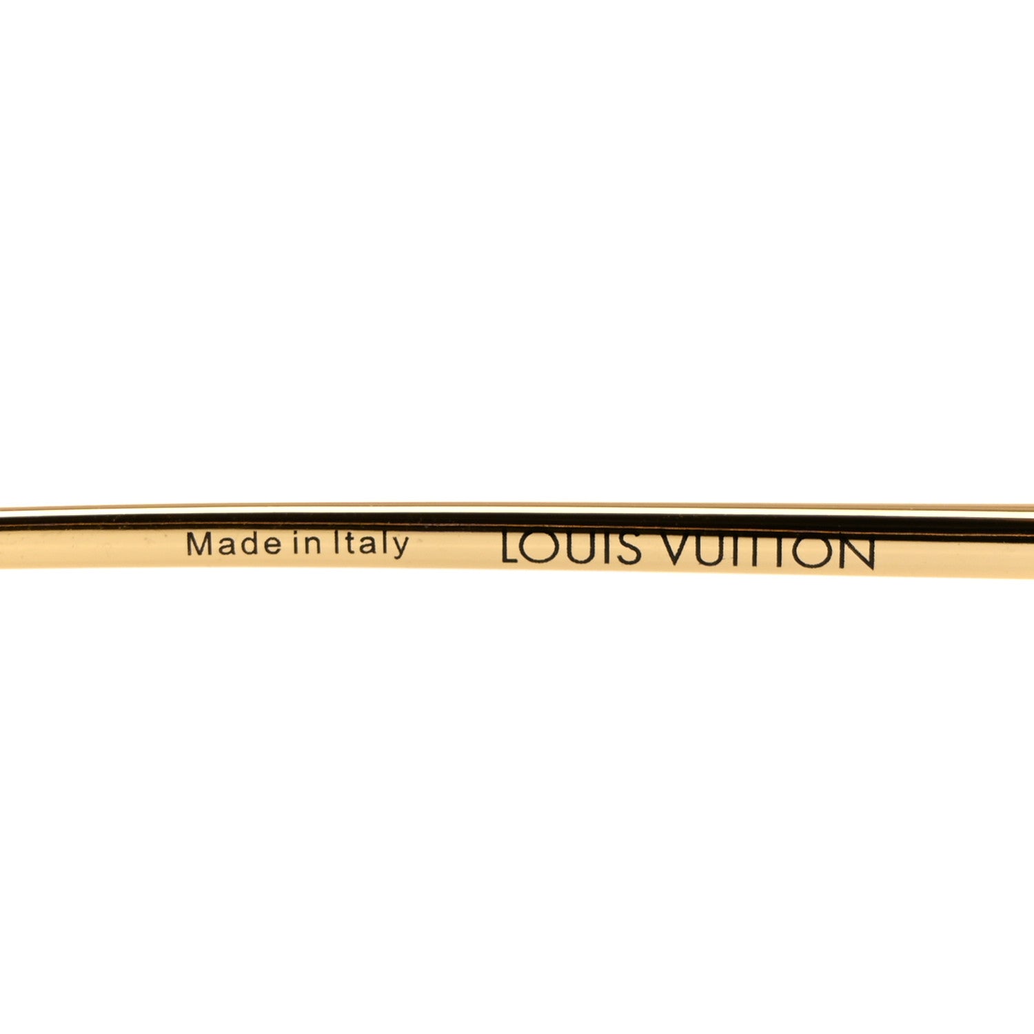Louis Vuitton Metal LV Charm Square Sunglasses Z1719U Gold 5 of 8