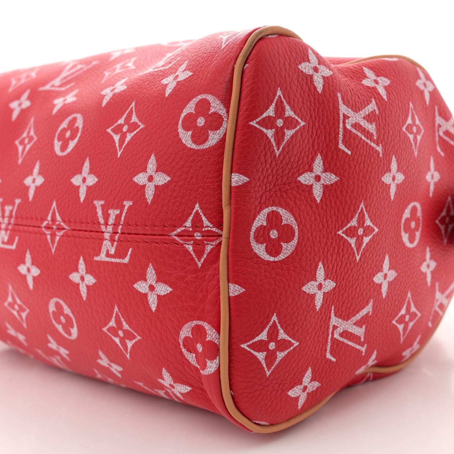 Louis Vuitton Soft Calfskin Monogram Speedy P9 Bandouliere 25 Red 11 of 12