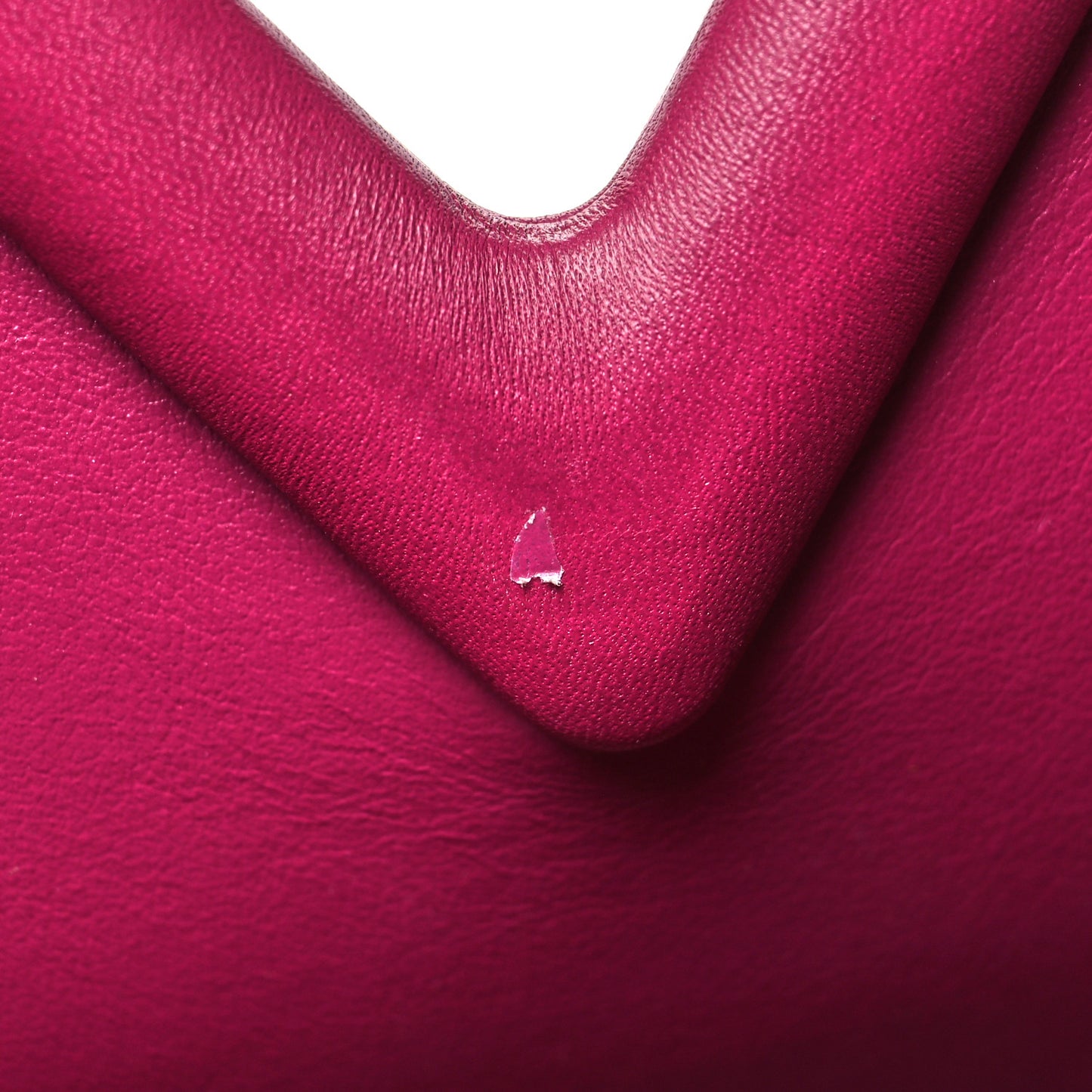 Calfskin Small The Point Triangle Bag Cinnabar