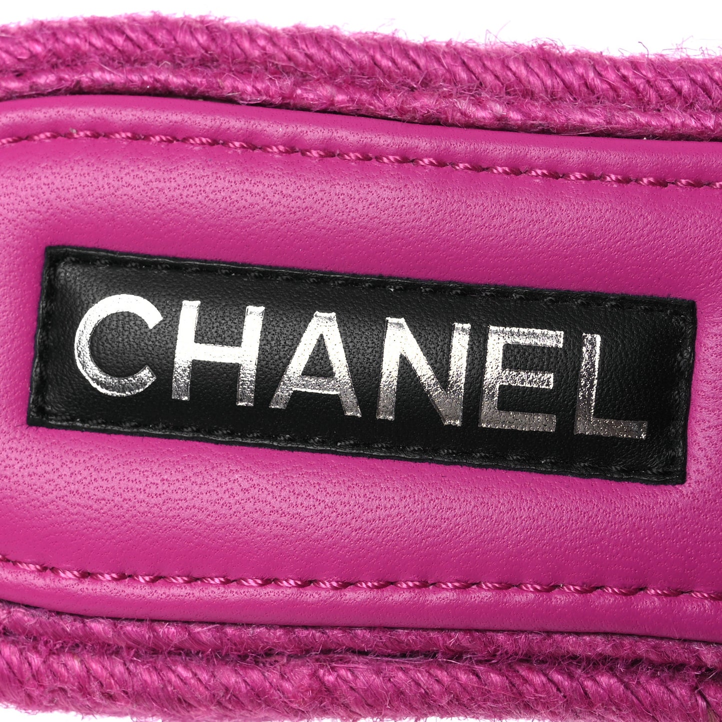 Lambskin Cord Braided Slide Sandals 37 Pink