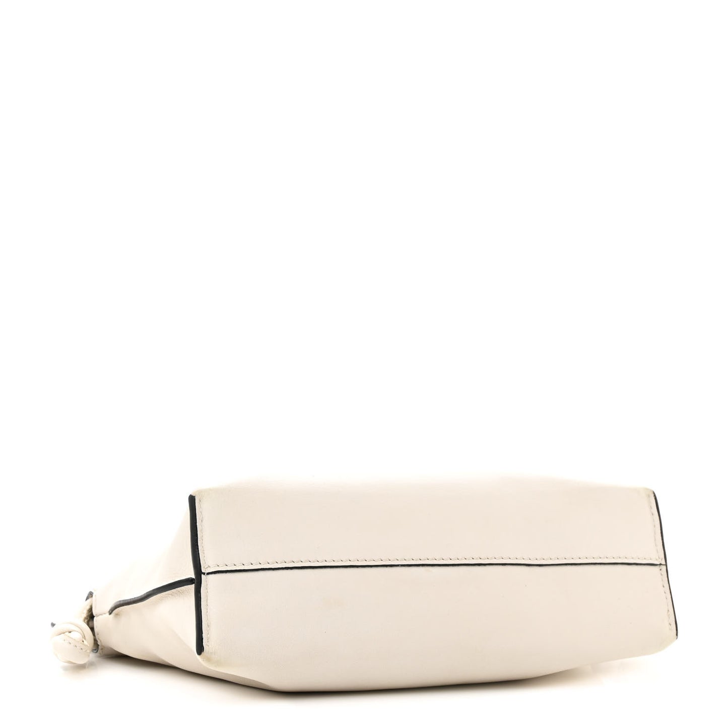 Calfskin Mini Flamenco Knot Clutch Angora