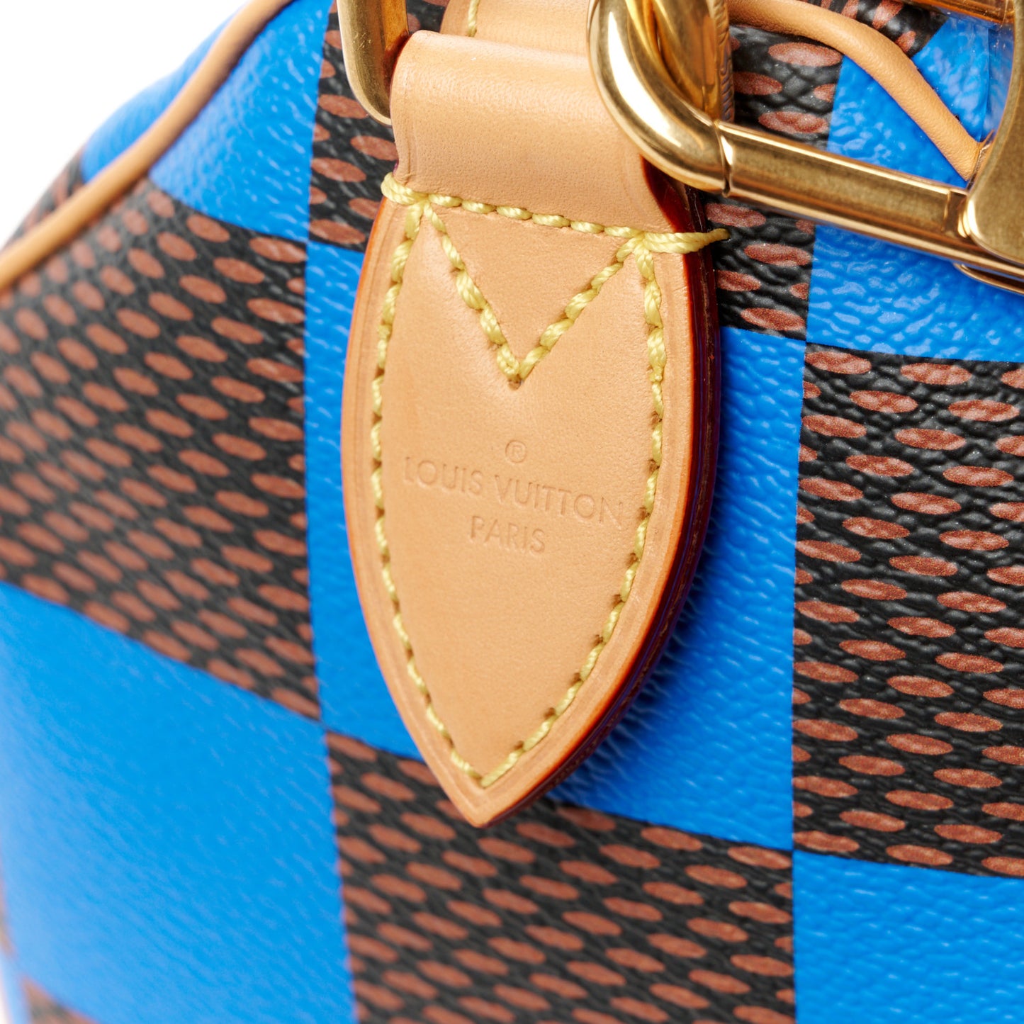 Damier Pop Speedy Bandouliere 25 Blue
