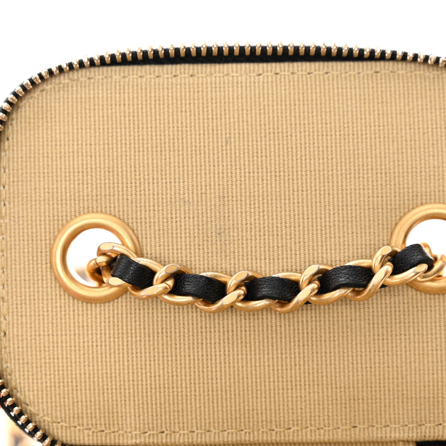 Chanel Lambskin Quilted Mini Pearl Crush Vanity Case With Chain Black 11 of 12