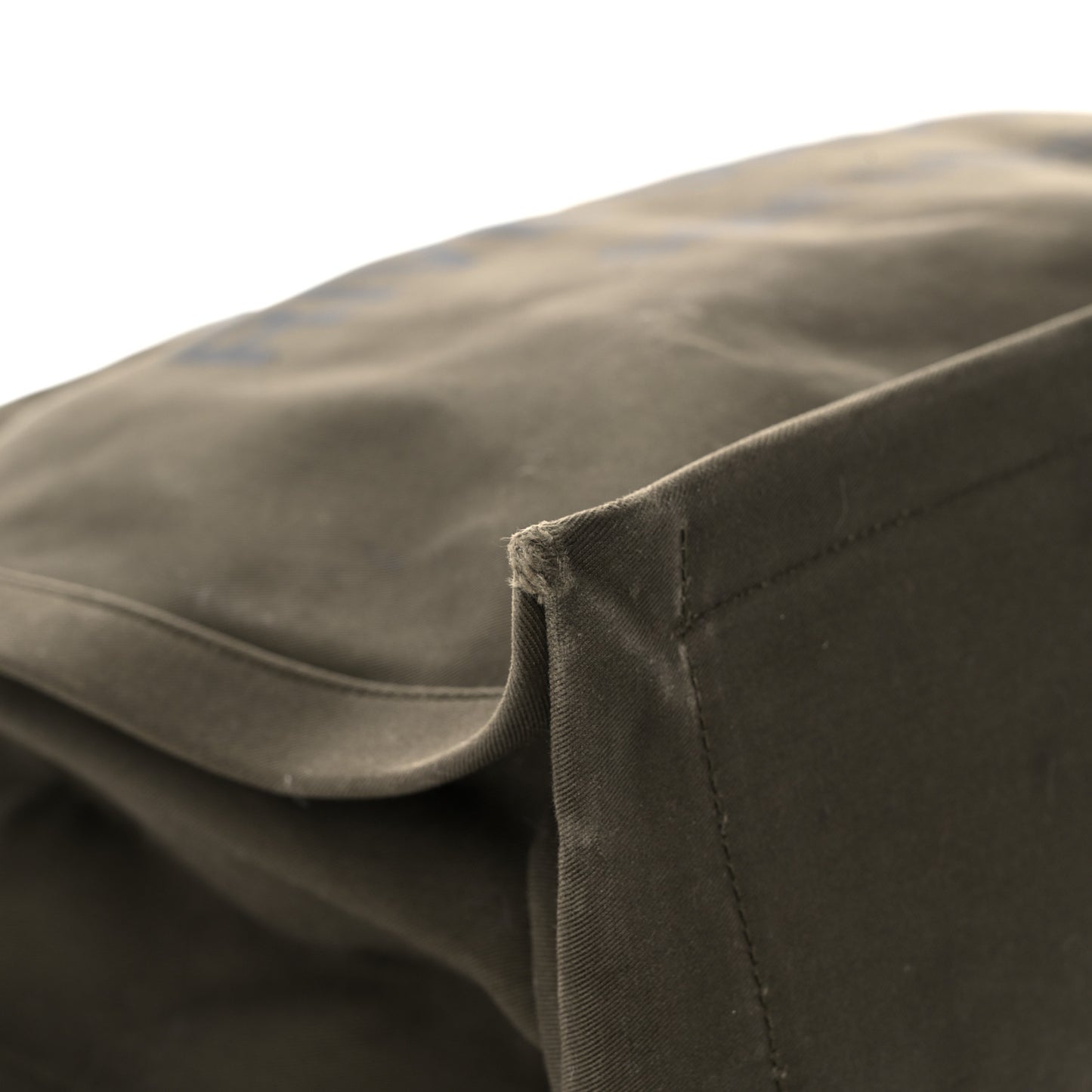 Linen Calfskin Rive Gauche Tote Khaki
