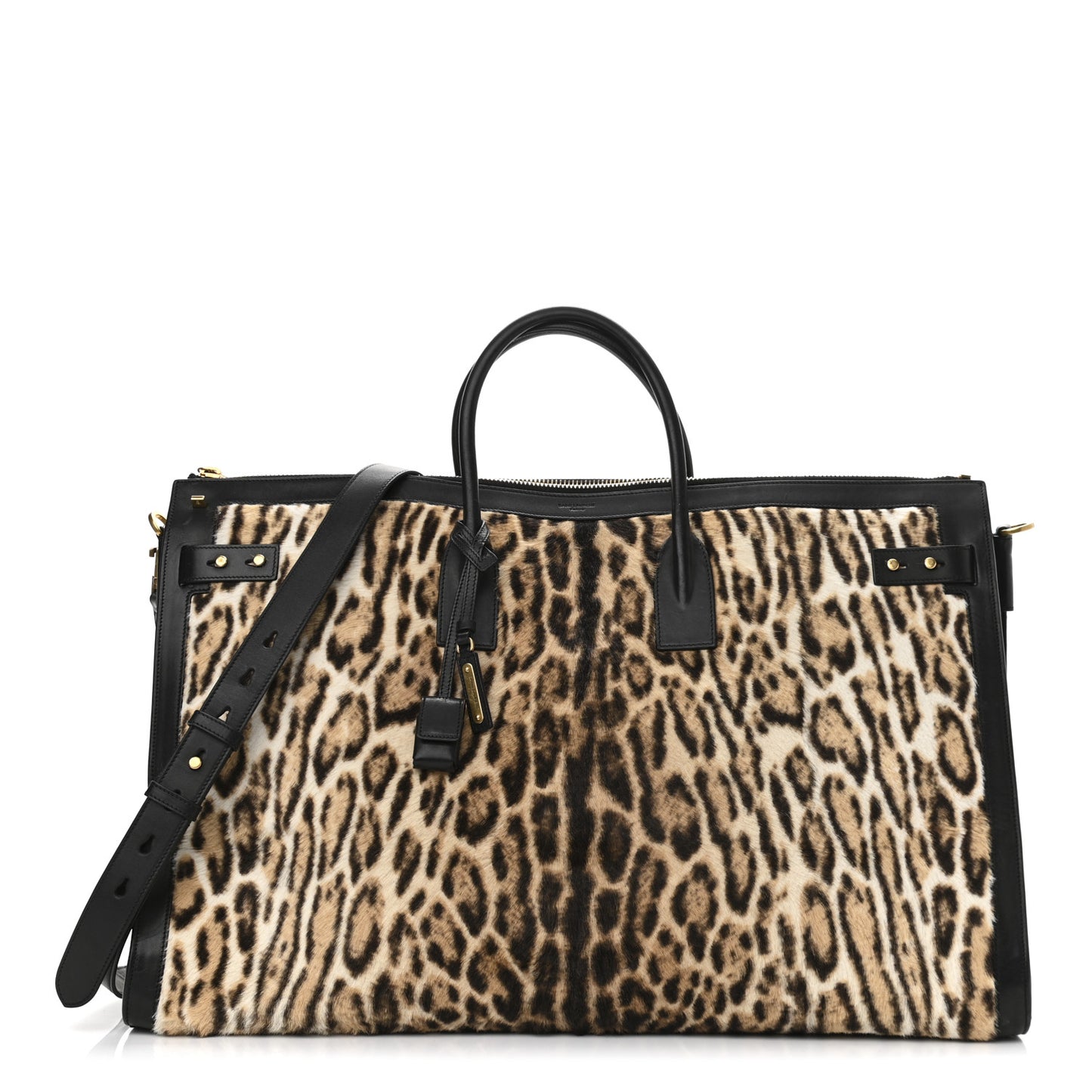 Pony Hair Large Souple Sac De Jour Black
