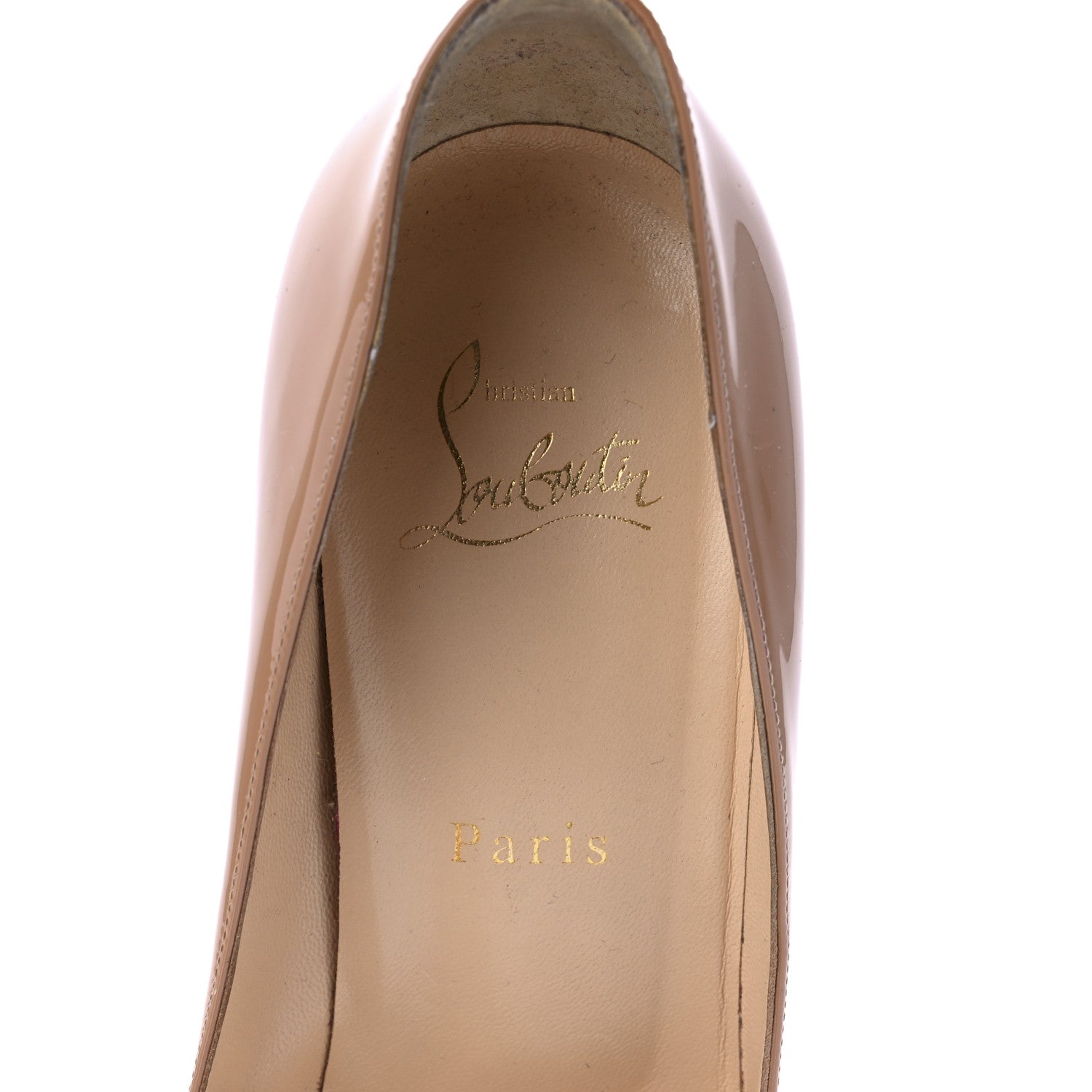 Christian Louboutin Patent Pigalle Follies 100 Pumps 40 Nude 7 of 7