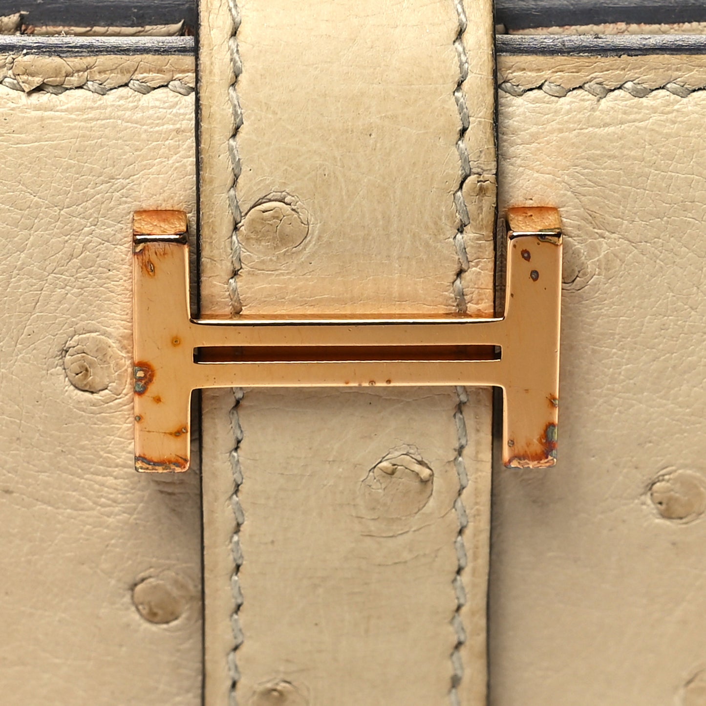 Ostrich Bearn Compact Wallet Trench