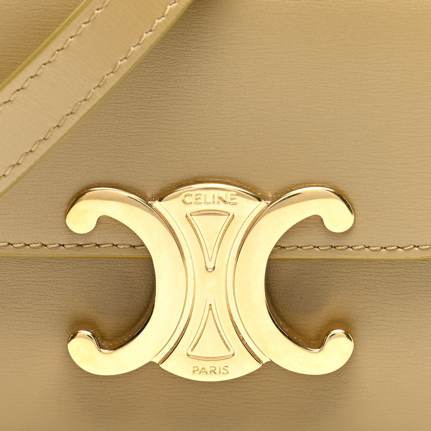 Shiny Calfskin Mini Triomphe Olive
