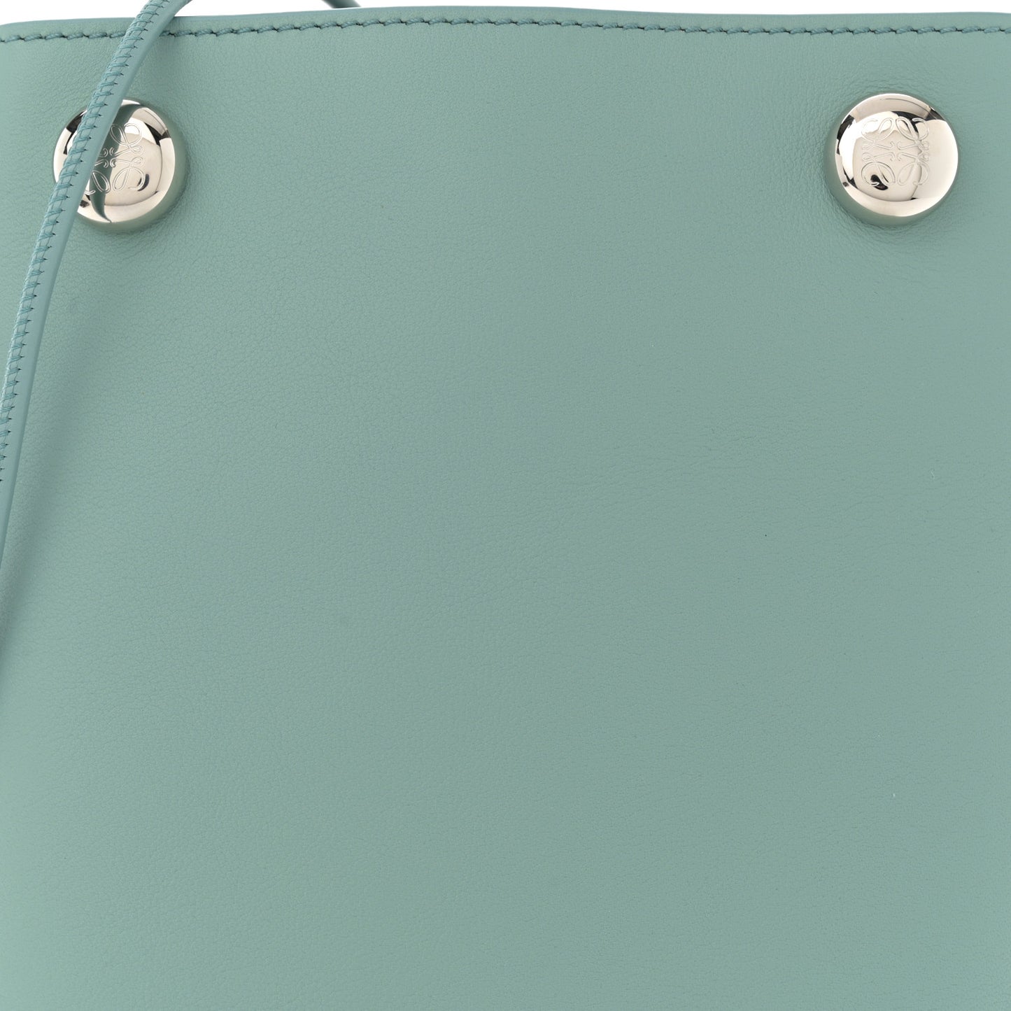 Smooth Calfskin Pebble Pouch Water