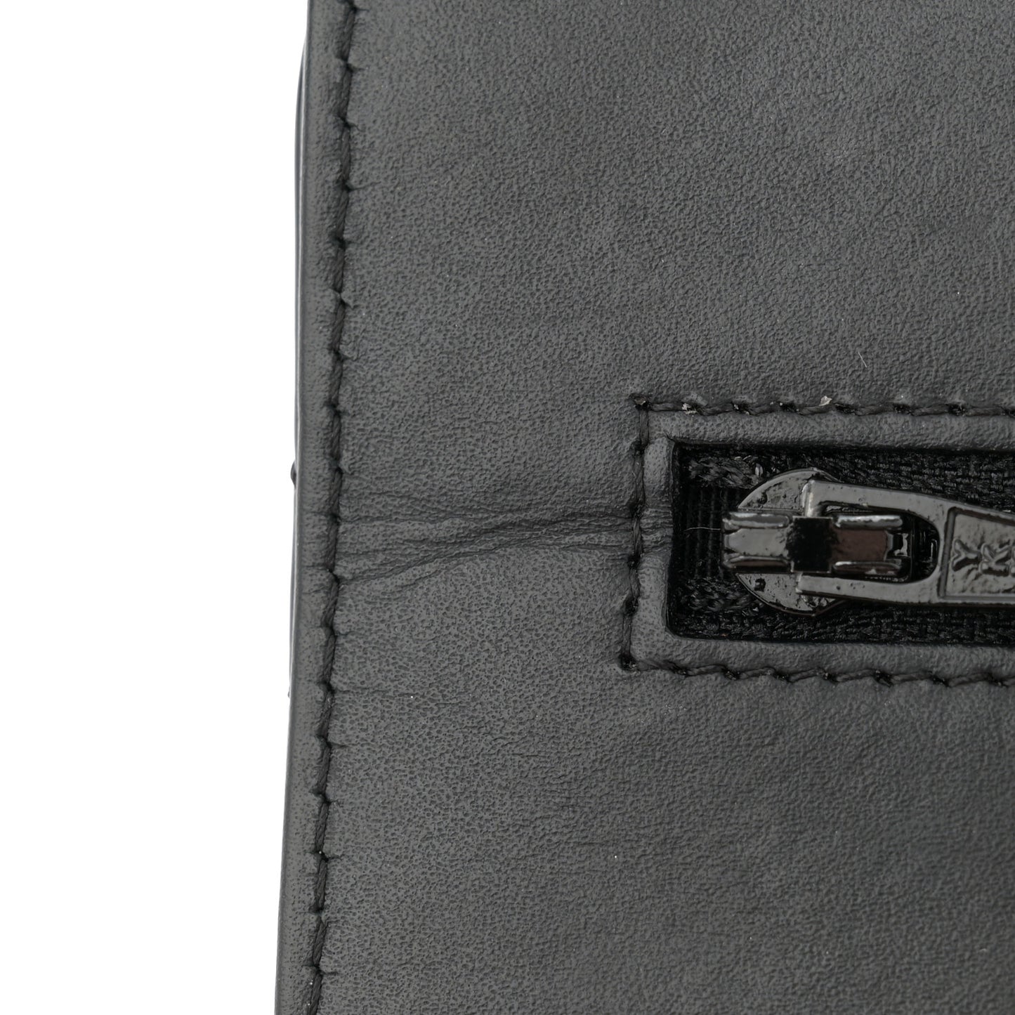 Patent Quilted Wallet On Chain WOC Black