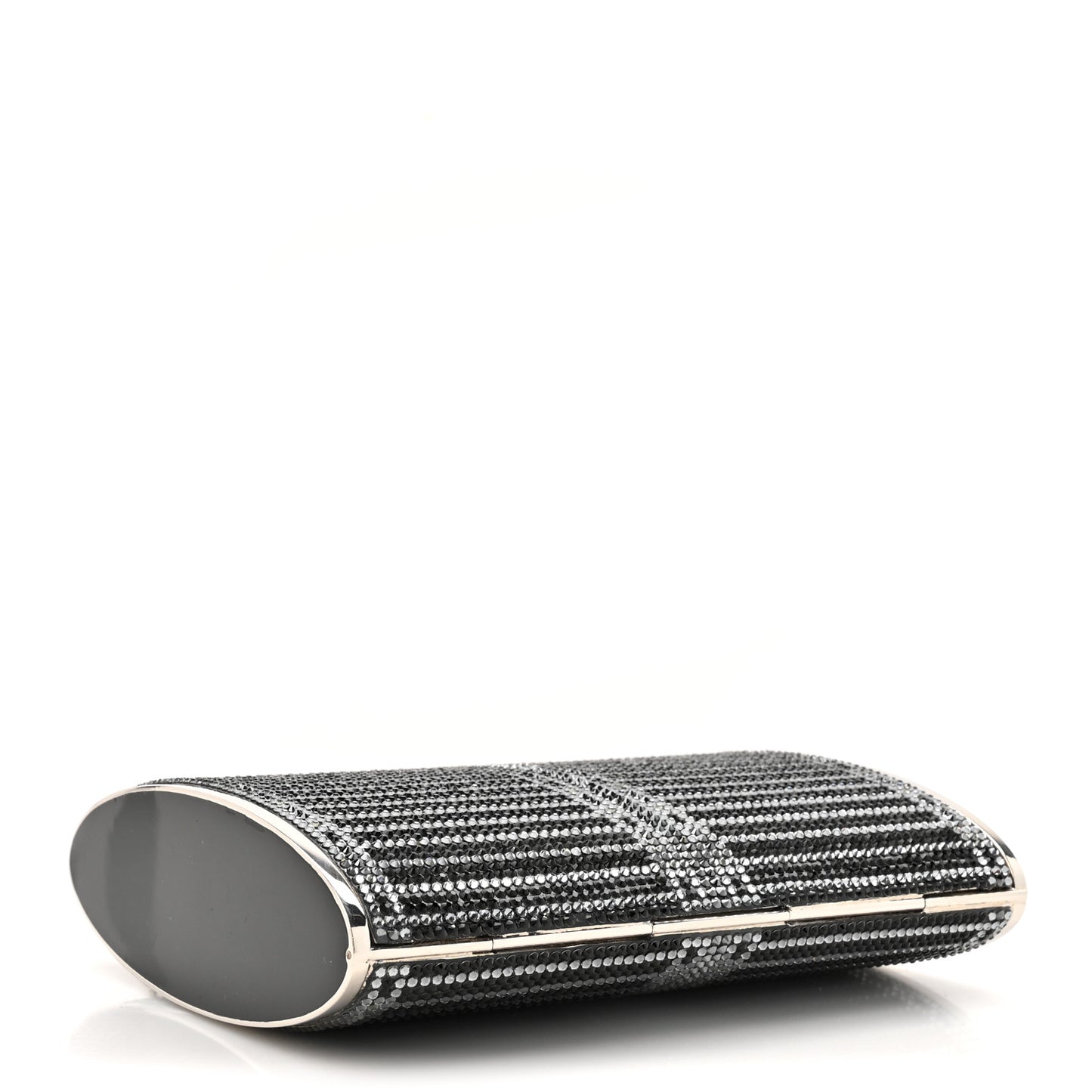 Swarovski Crystal Minaudiere Clutch Black