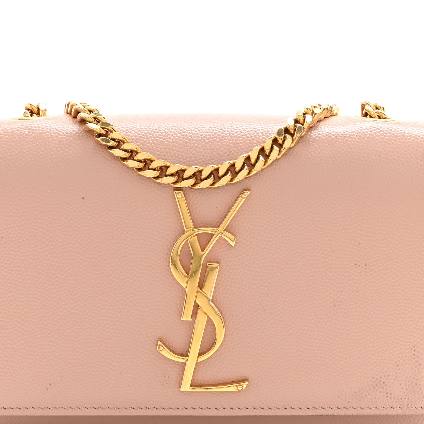 Grain De Poudre Small Monogram Kate Satchel Pale Blush