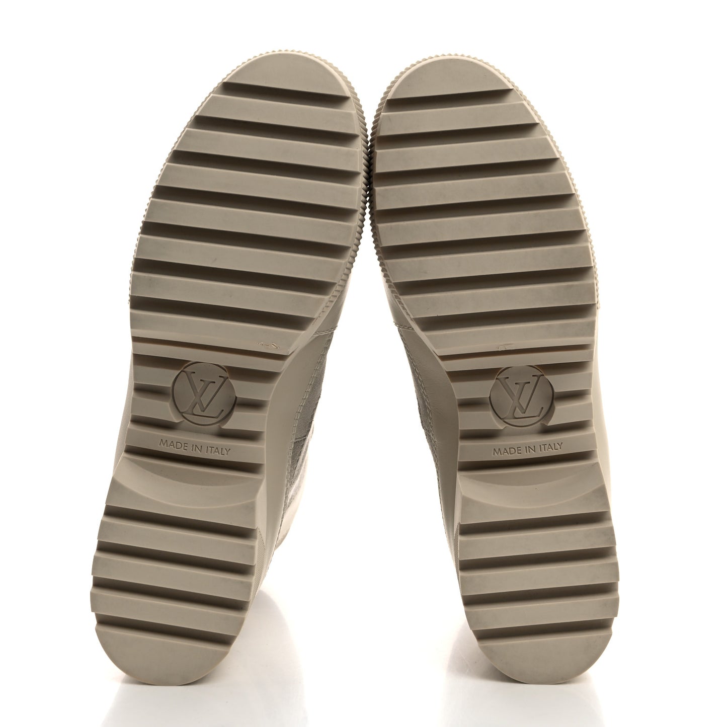 Suede Calfskin Laureate Platform Desert Boots 38 Taupe