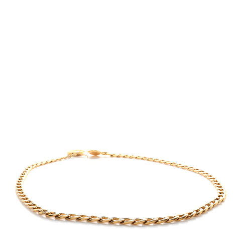 Metal Chain CC Medallion Belt Gold