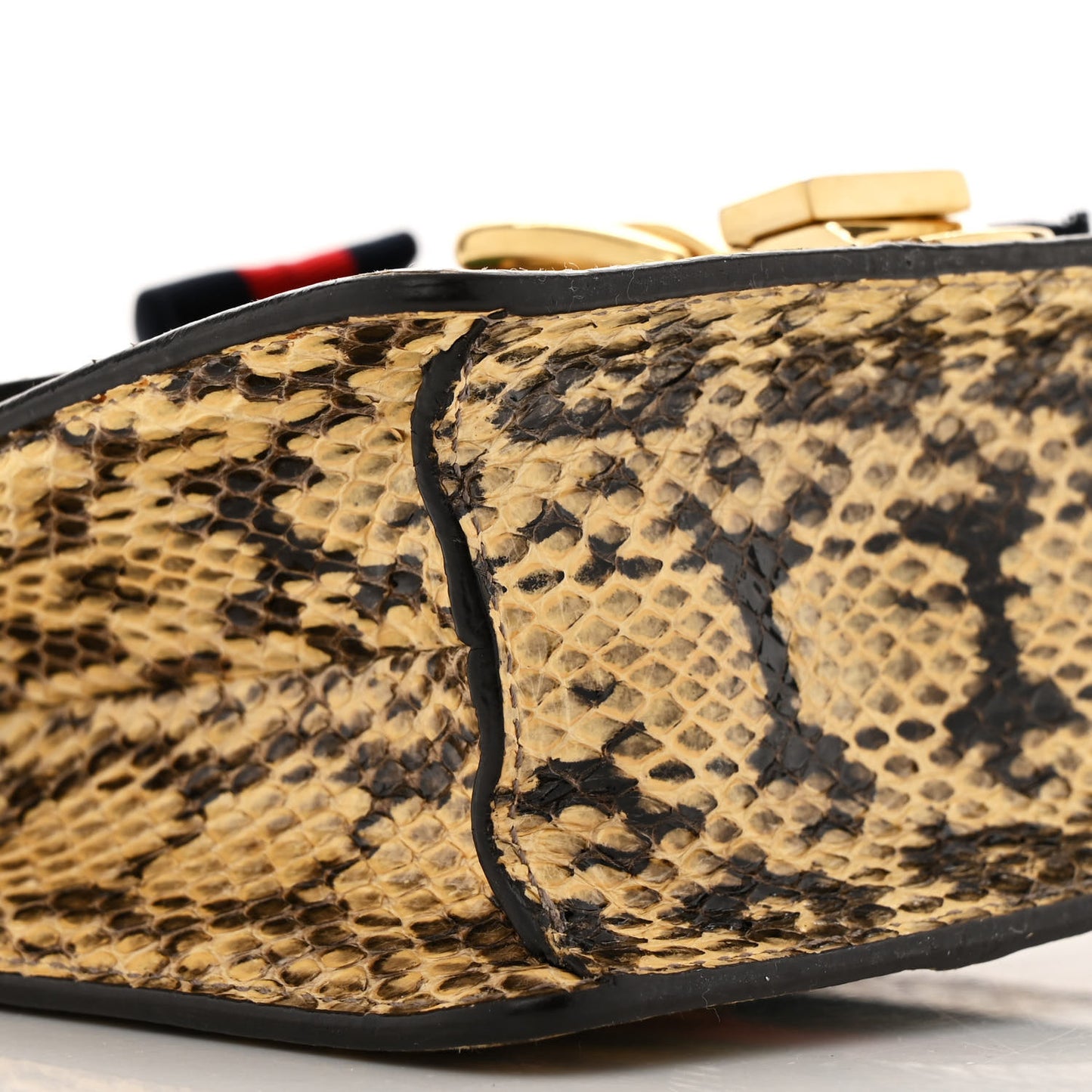 Snakeskin Mini Sylvie Chain Shoulder Bag Roccia