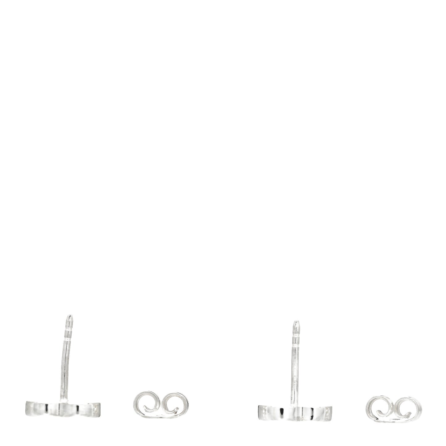 Sterling Silver Trademark Heart Stud Earrings