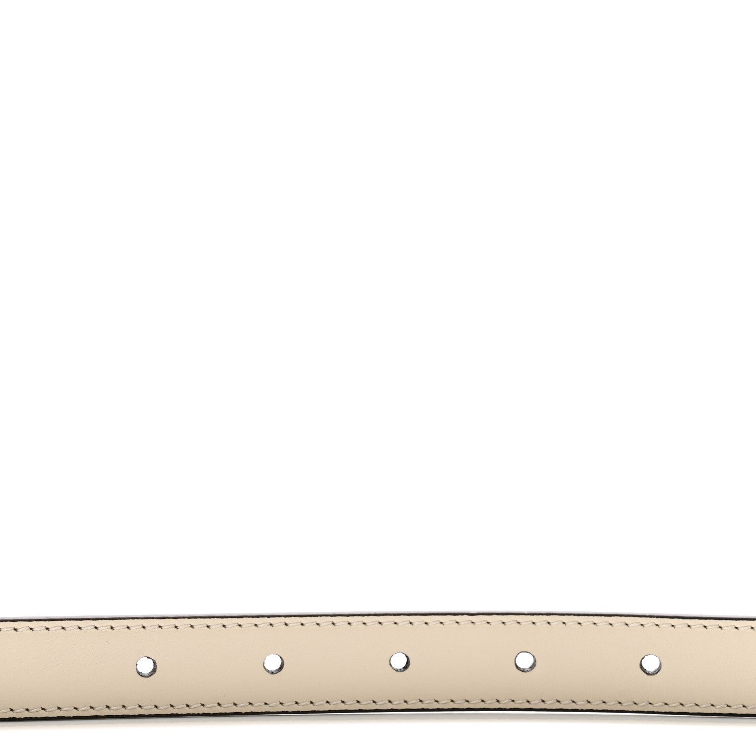 Gucci Calfskin Double G 20mm Belt 65 26 Mystic White 3 of 6
