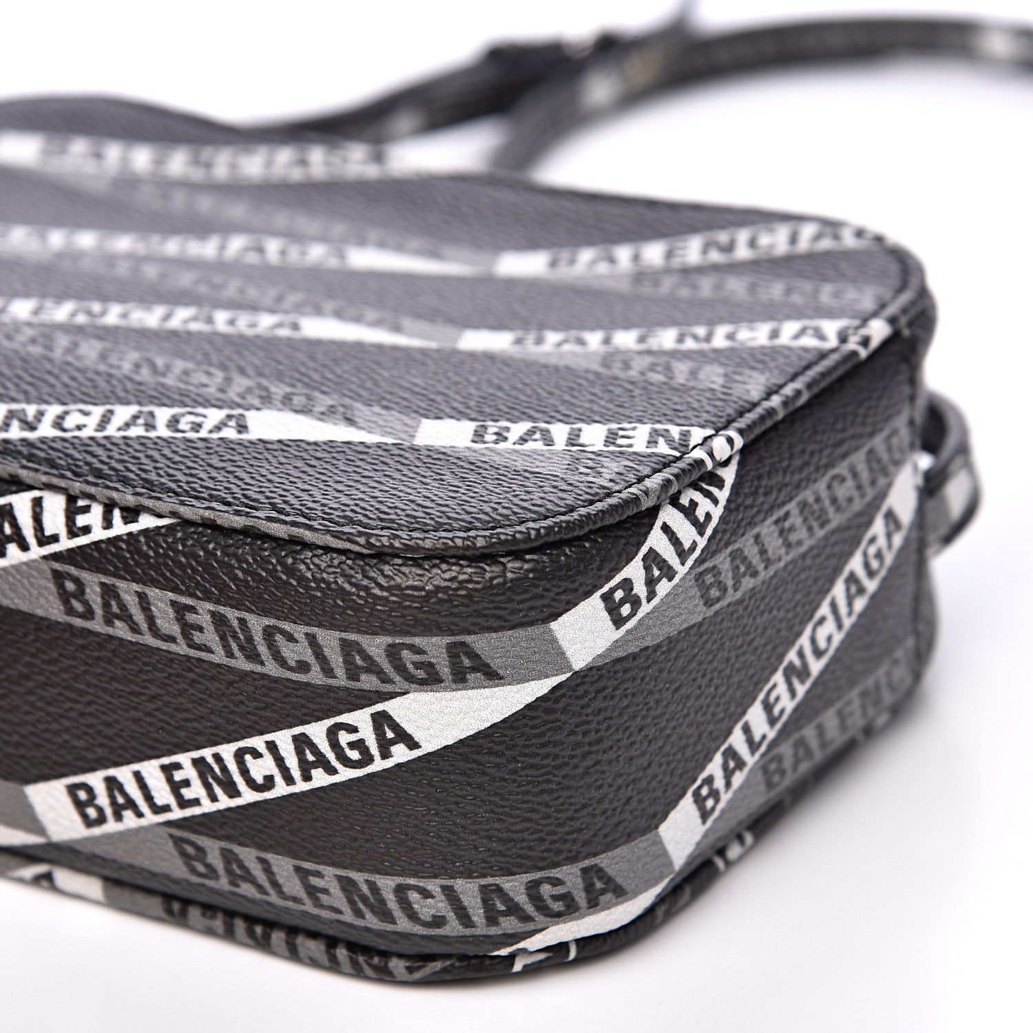 Balenciaga Coated Canvas Losange Monogram XS Camera Bag Black Grey 7 of 8