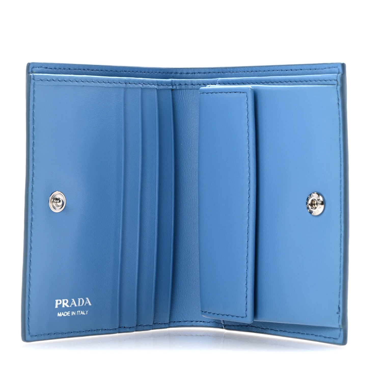 Vitello Daino Small Bi-Fold Wallet Mare