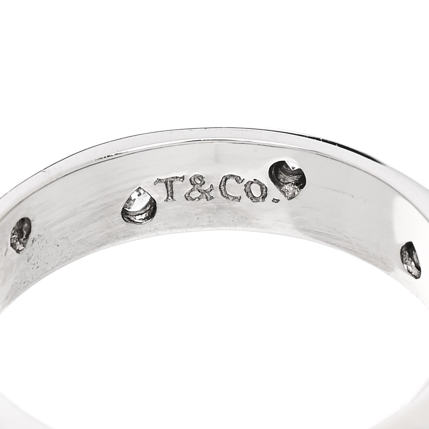 Platinum Diamond 4mm Etoile Band Ring 52 6