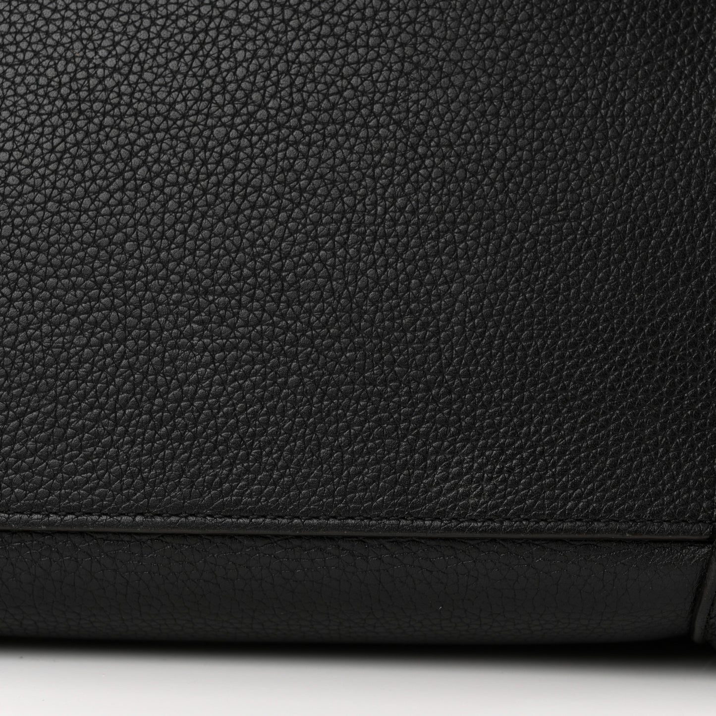 Drummed Calfskin Micro Luggage Black