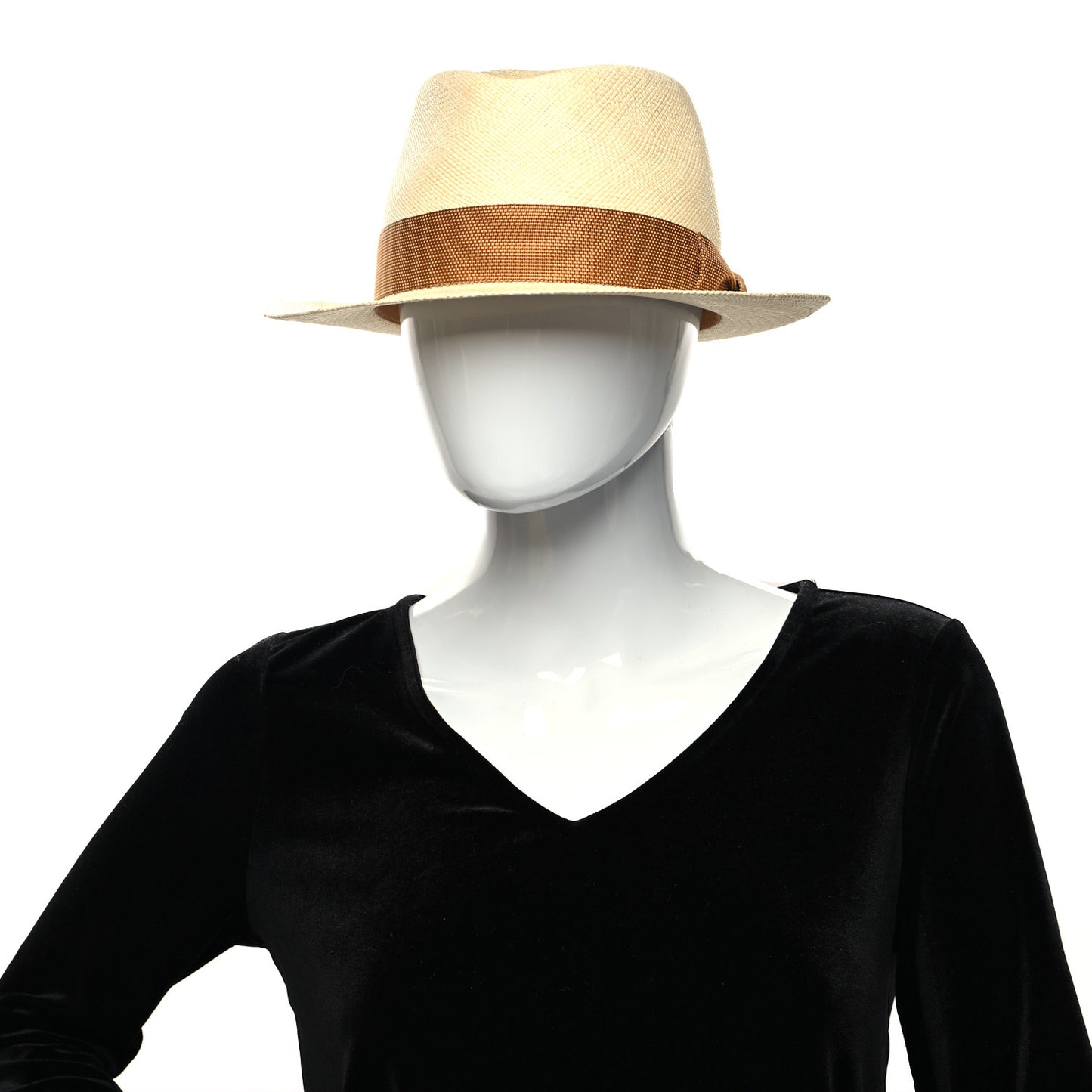 Straw Mens Funk Panama Hat 58 Natural Stop Nicotine
