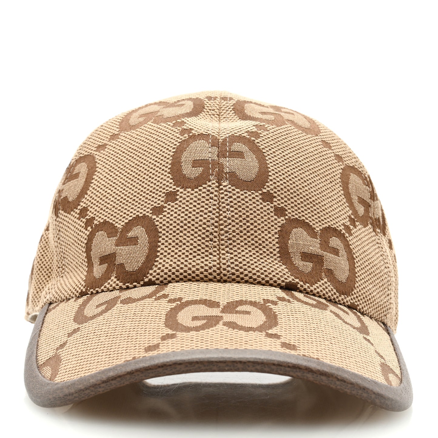 Monogram Jumbo GG Baseball Hat M 57 Camel Ebony