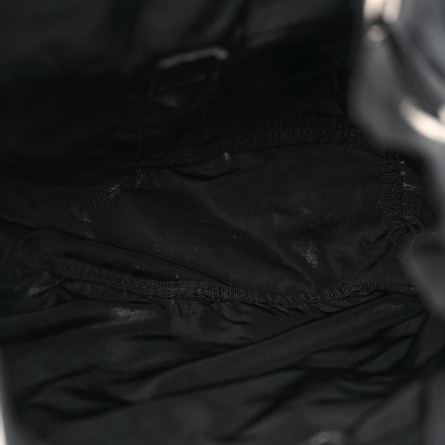 Tessuto Nylon Saffiano Small Backpack Black