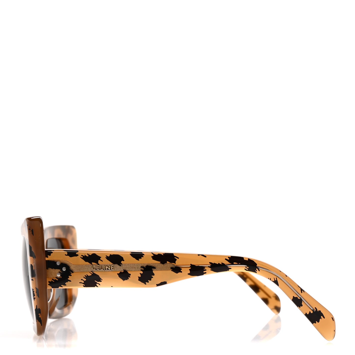 Acetate Square Sunglasses CL40156U Animal Smoke