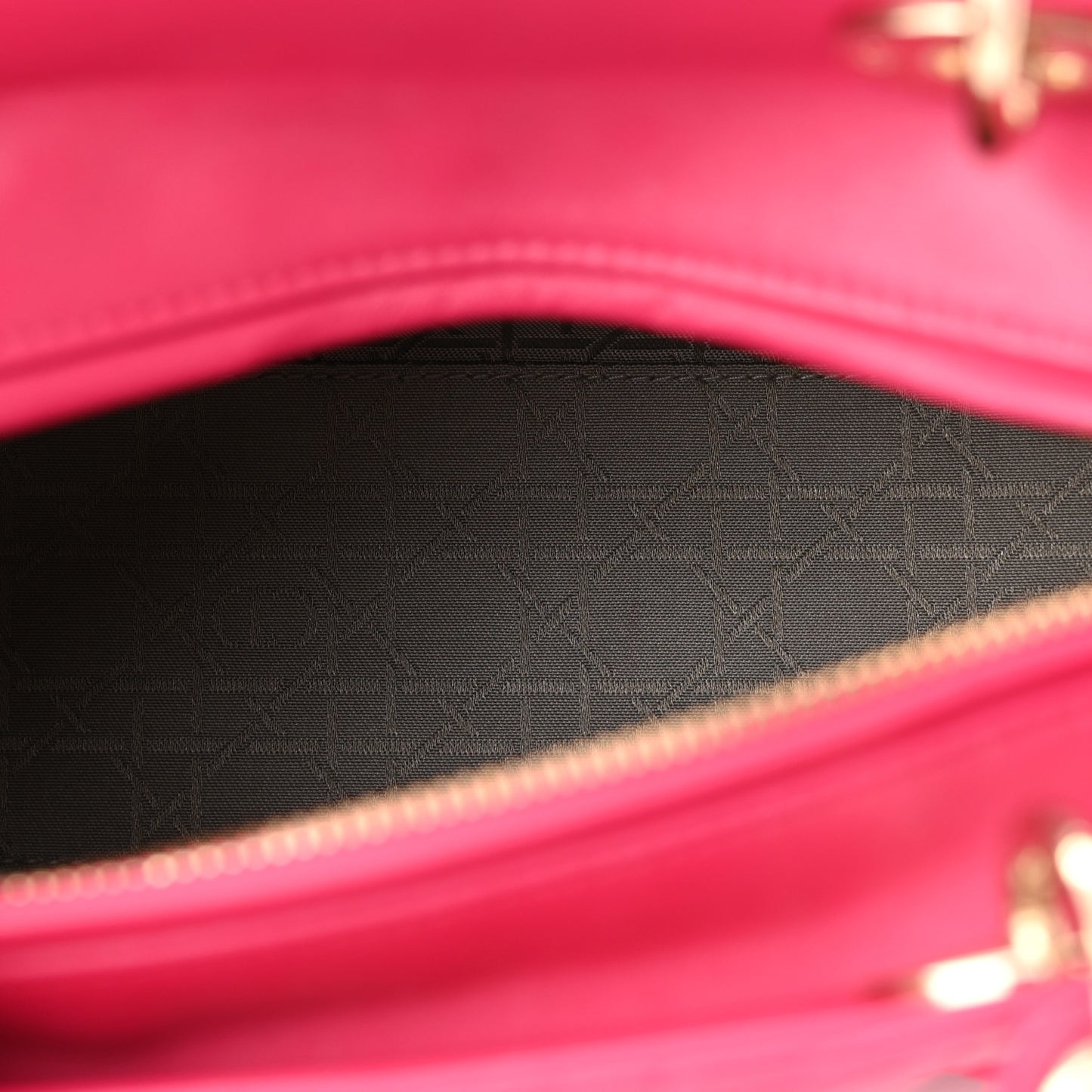 Lambskin Cannage Medium Lady Dior Pink