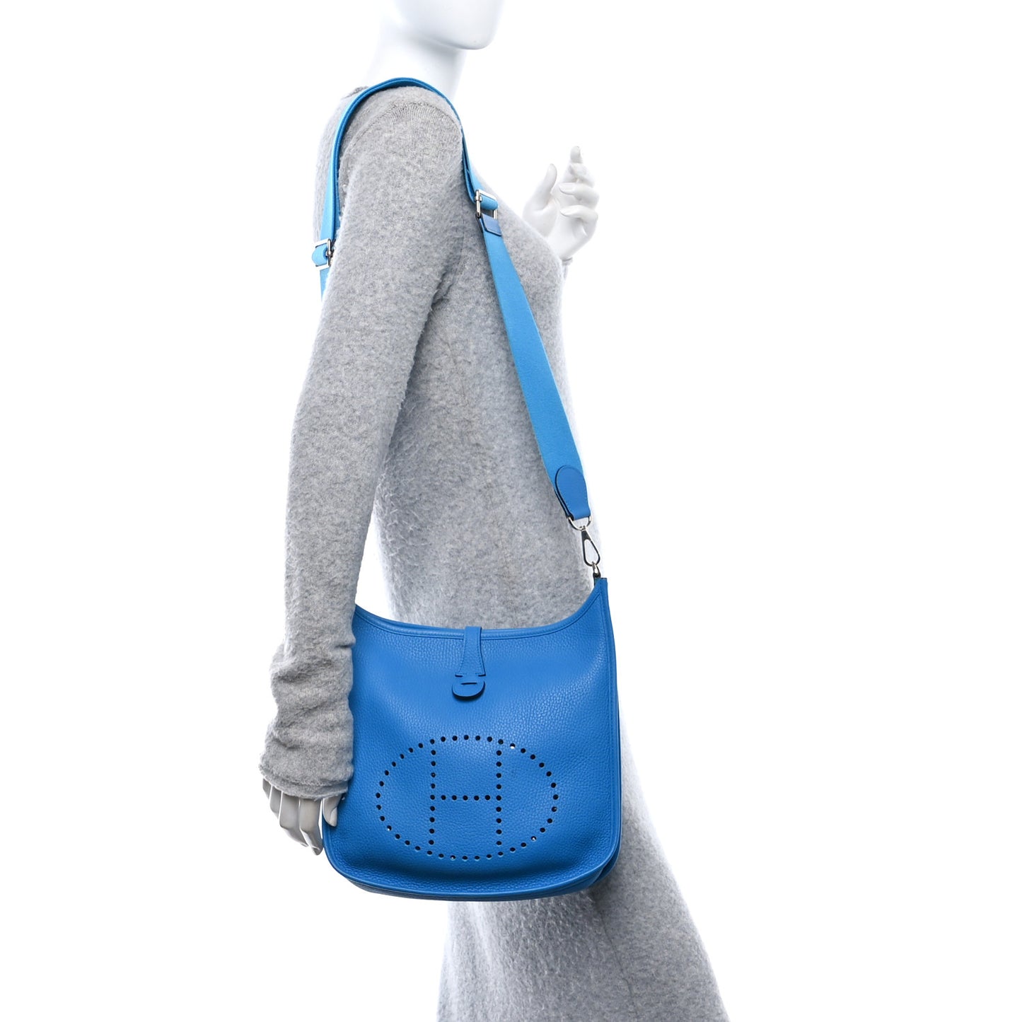 Taurillon Clemence EVELYNE III PM Bleu Zanzibar