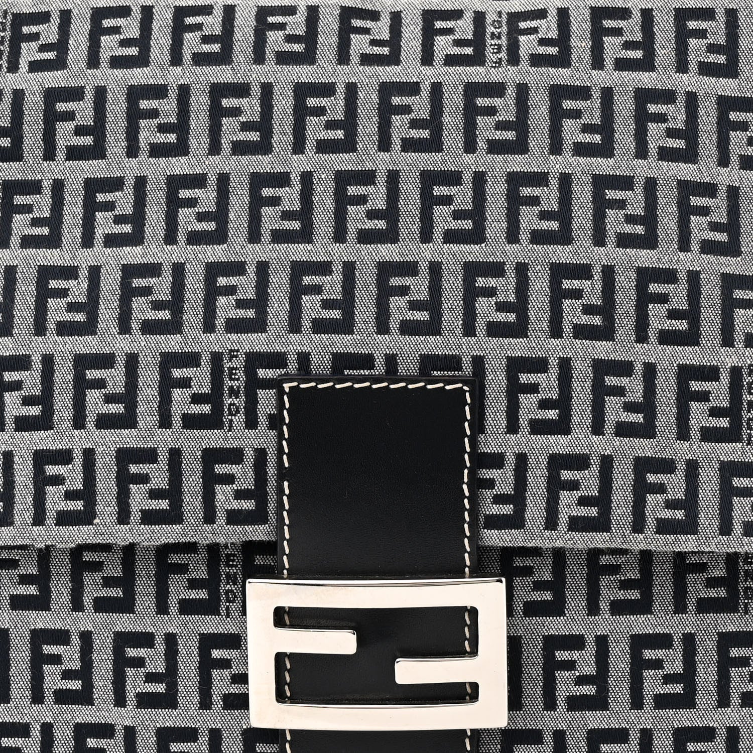 Fendi Zucchino Mama Baguette Navy 7 of 18
