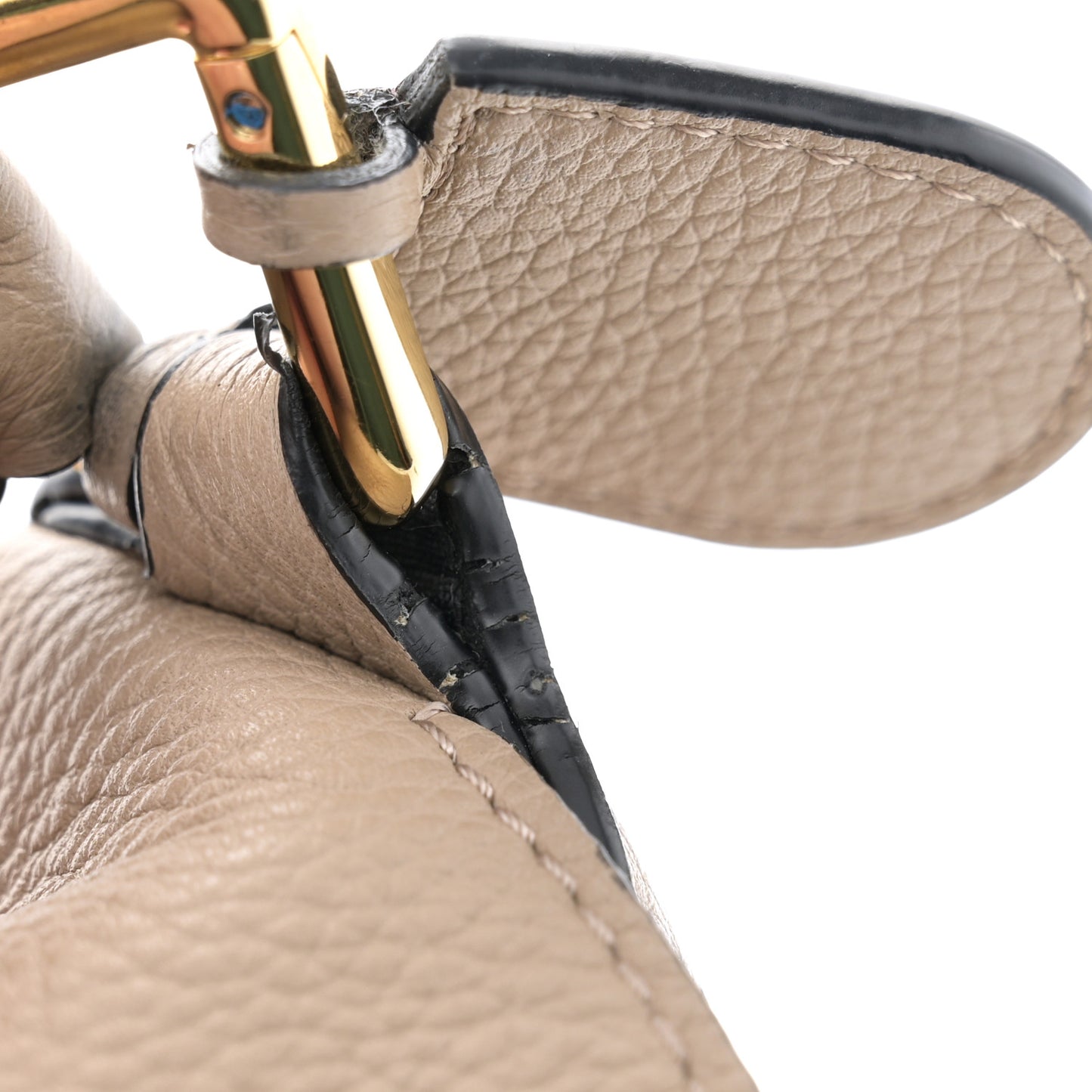 Grained Calfskin Puzzle Bag Mink