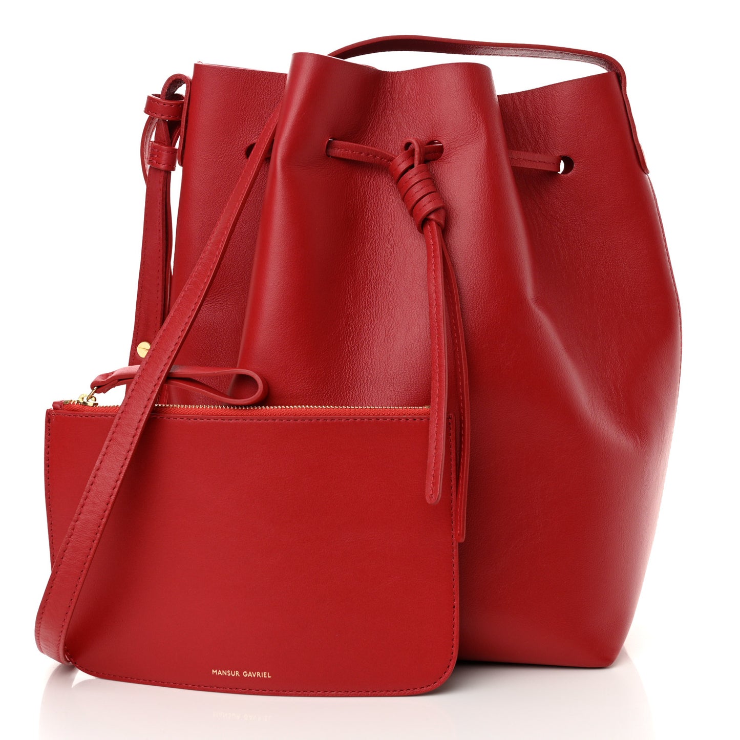 Calfskin Bucket Bag Flamma