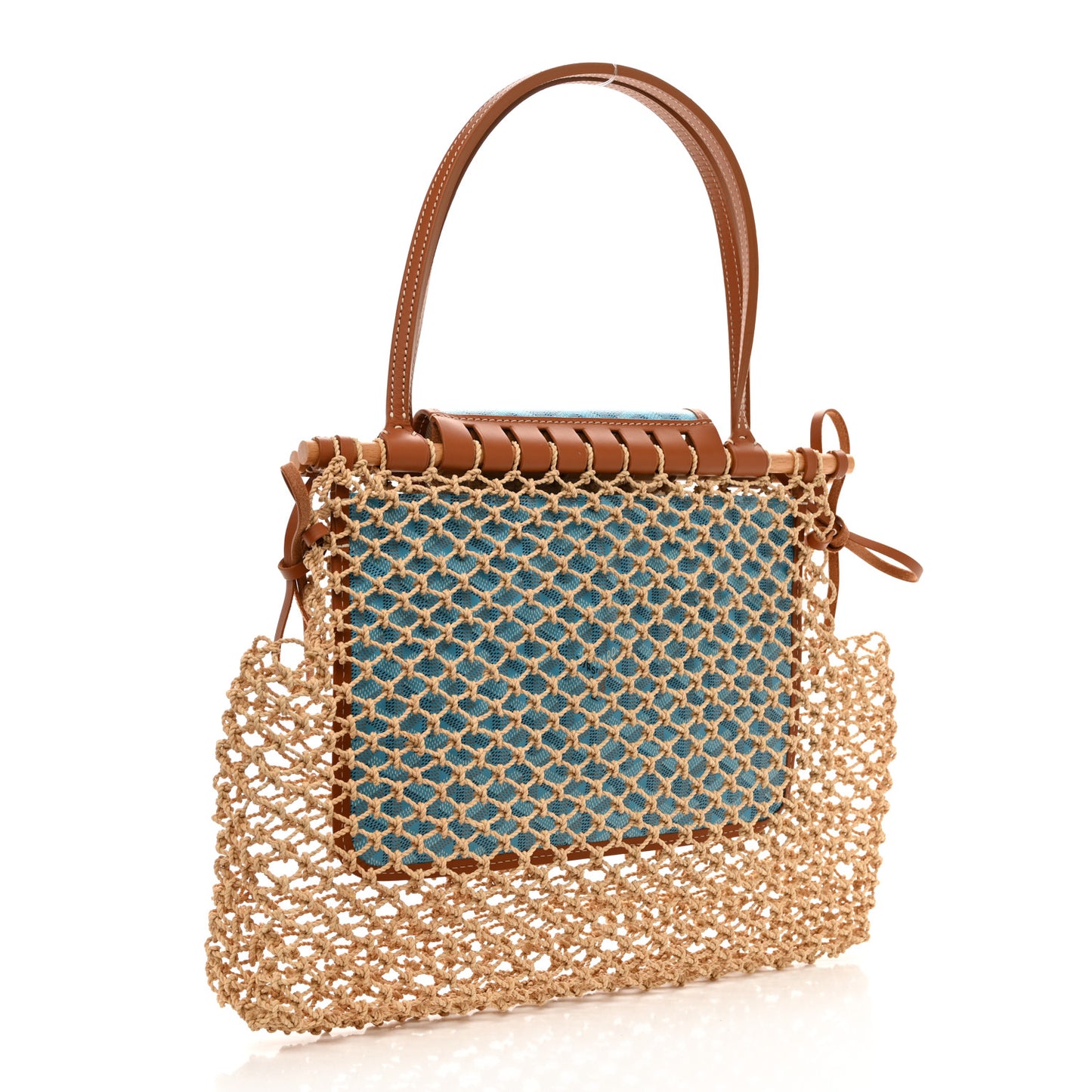 Goyardine Net Aligre Tote Blue