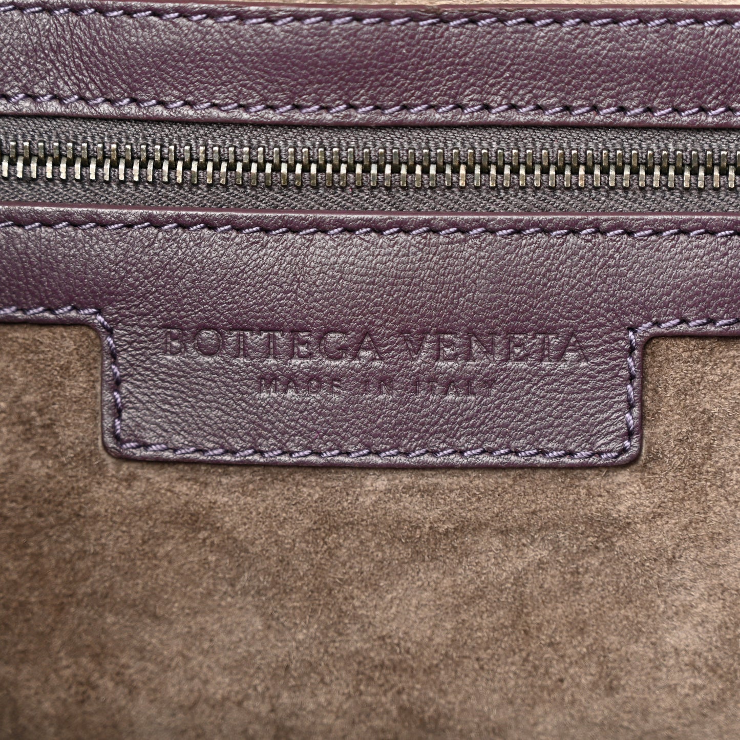 Nappa Intrecciato Large Veneta Hobo Aubergine