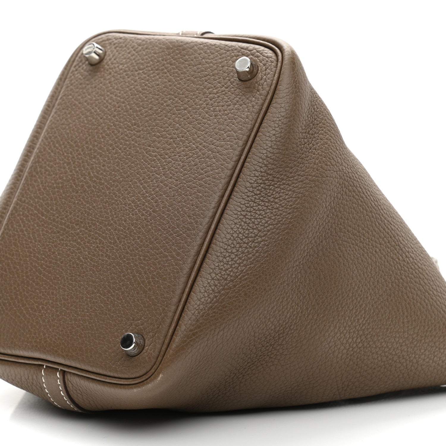 Hermes Taurillon Clemence Picotin Lock 18 PM Etoupe 10 of 11