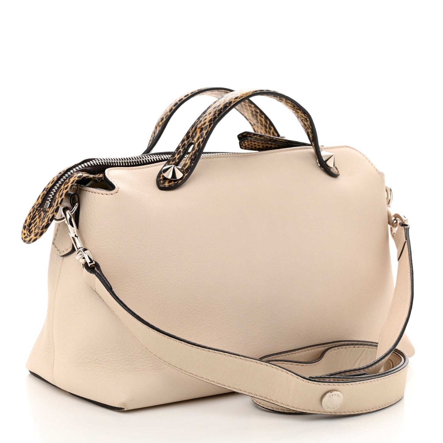 Vitello Dolce Elaphe Medium By The Way Boston Bag Camelia Multicolor